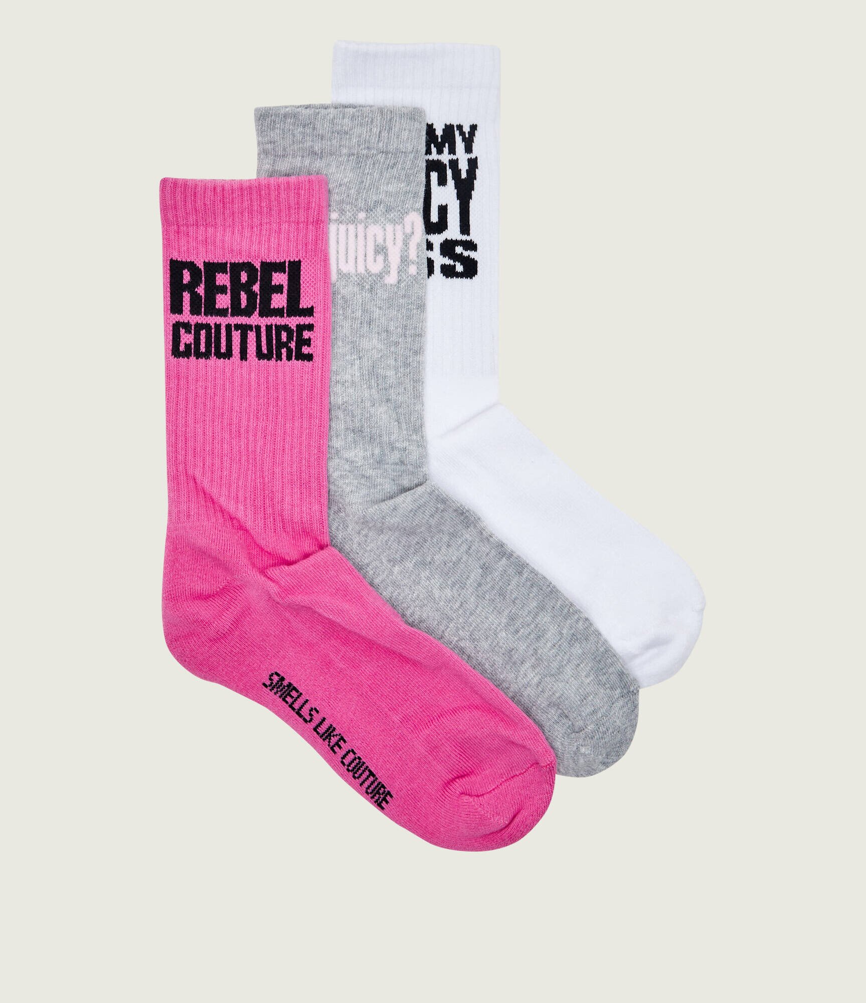 Juicy Couture Șosete 3-pack Louie Slogan