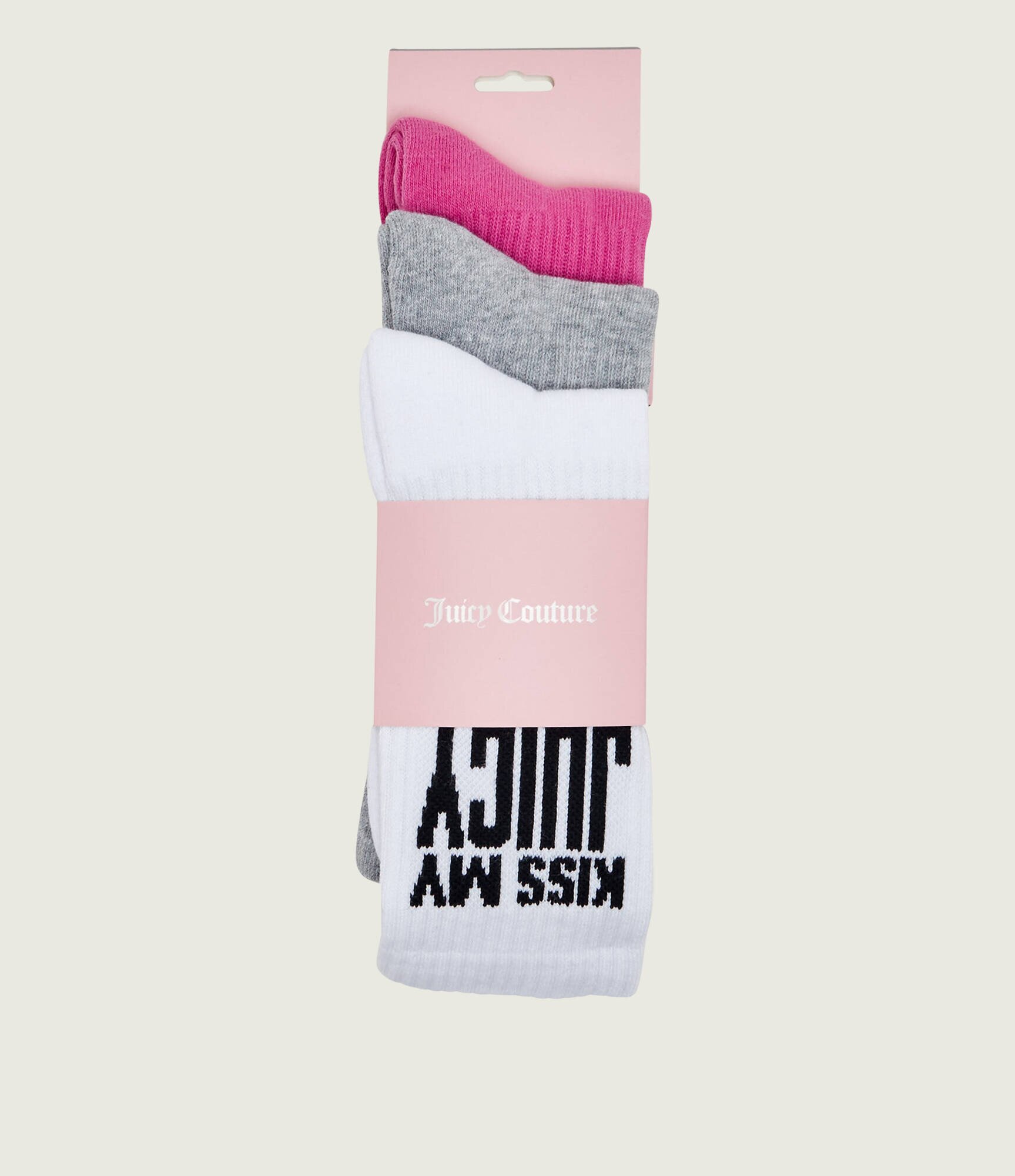 Juicy Couture Șosete 3-pack Louie Slogan