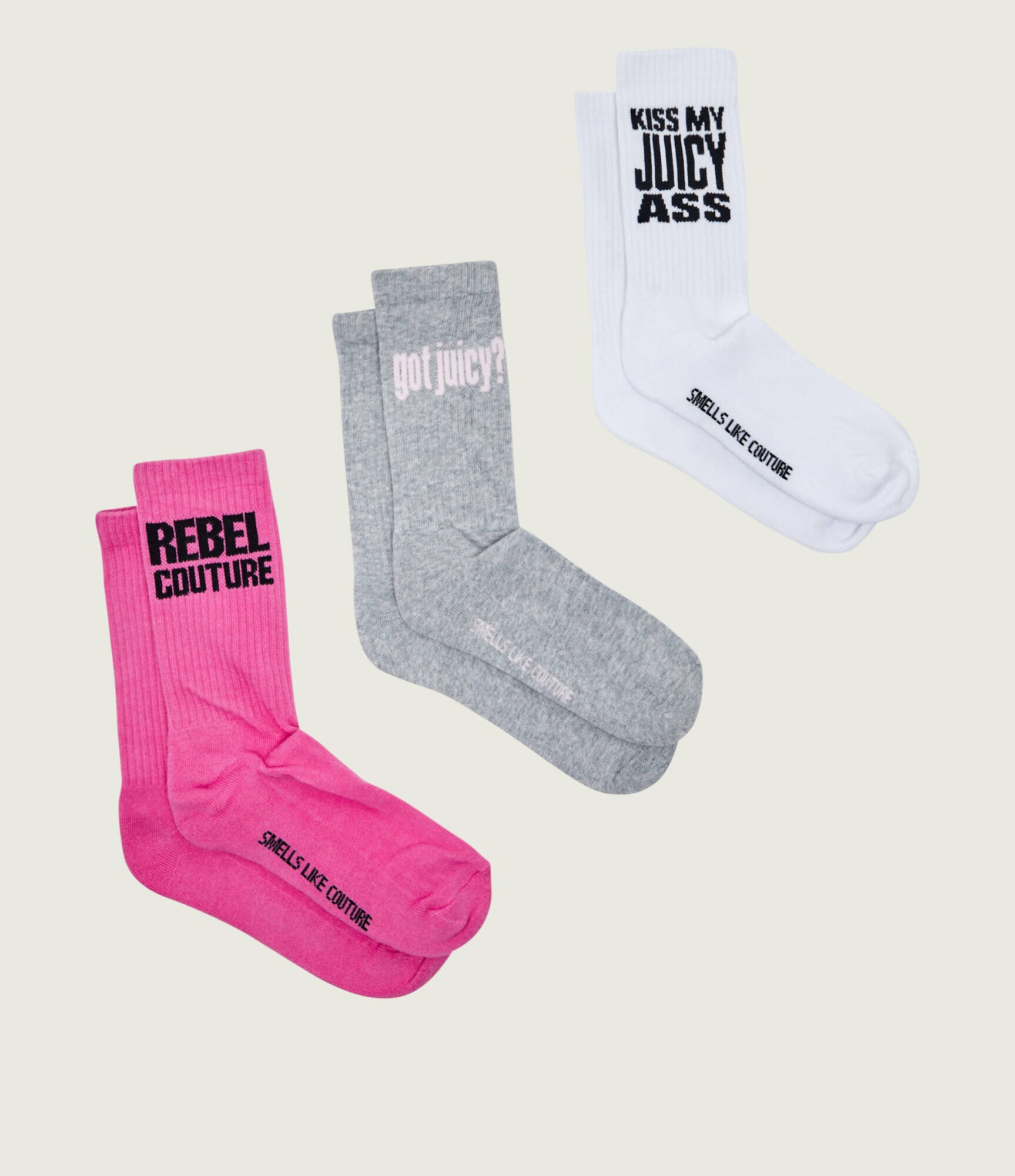 Juicy Couture Șosete 3-pack Louie Slogan