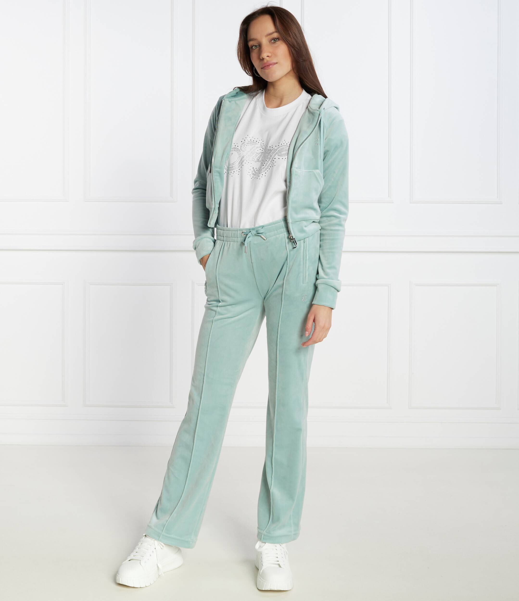 Juicy Couture Tricou BOYFRIEND SCATTER DIAMANTE | Classic fit