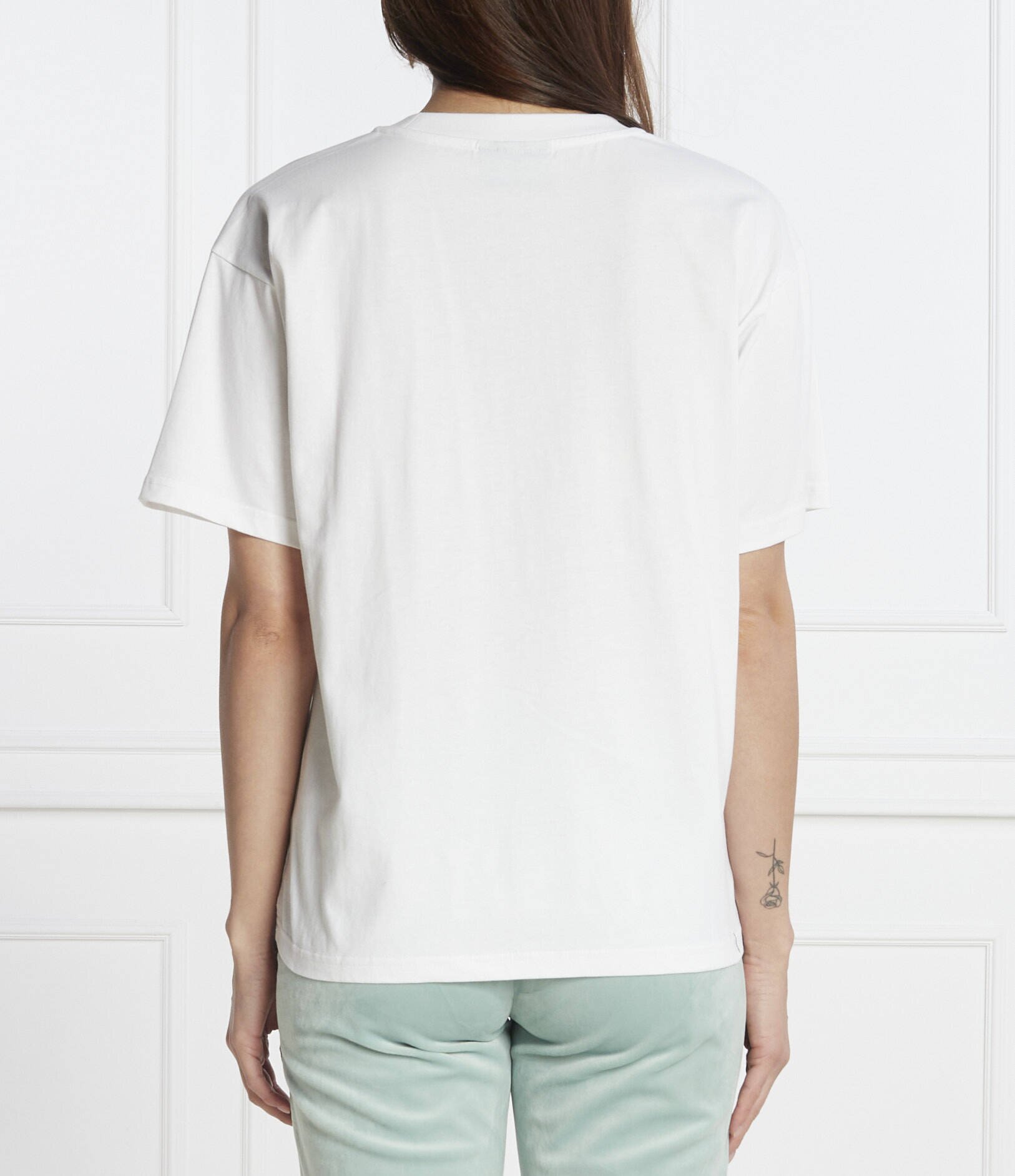 Juicy Couture Tricou BOYFRIEND SCATTER DIAMANTE | Classic fit
