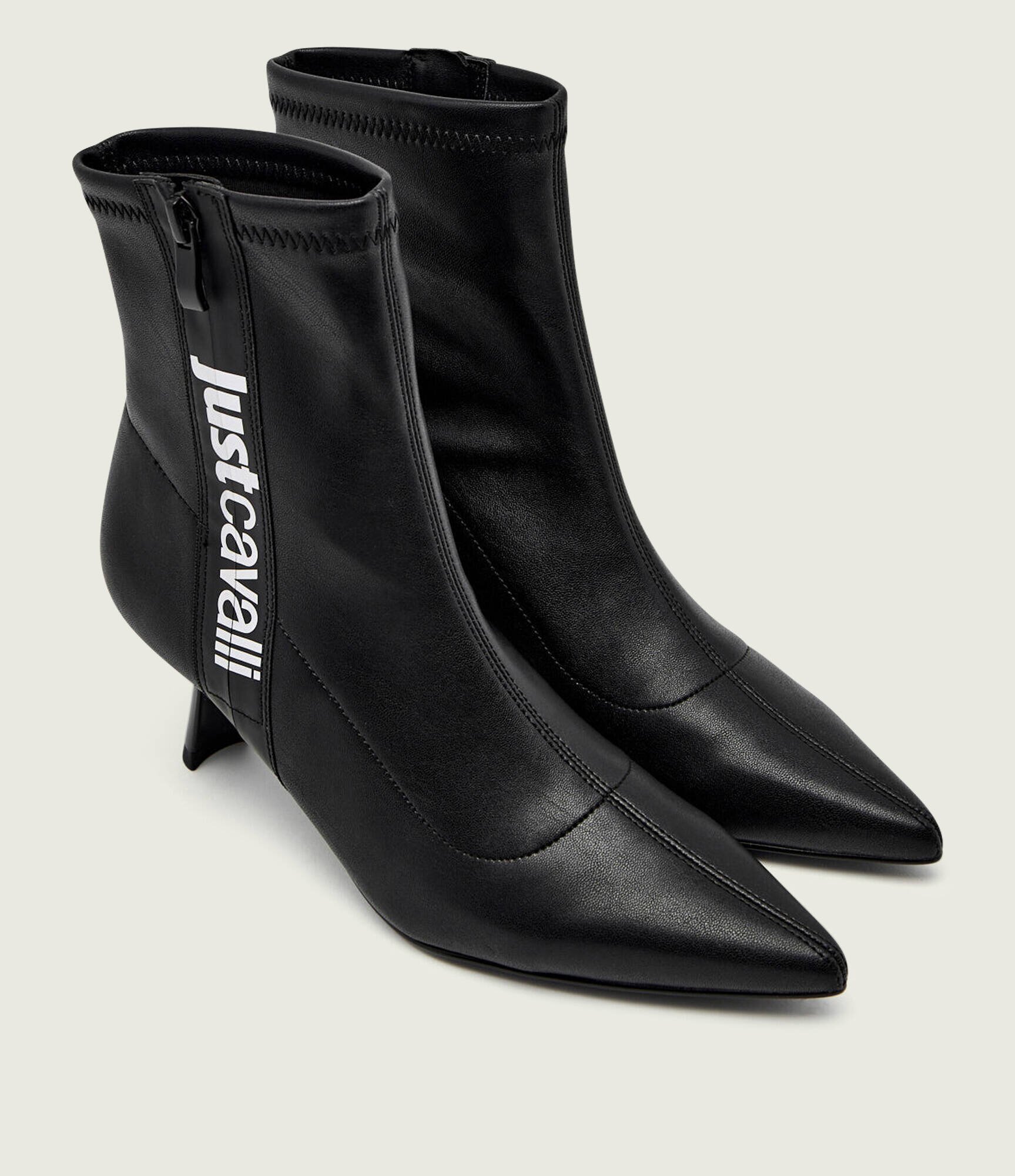 Just Cavalli Botine cu toc subțire FONDO JANES