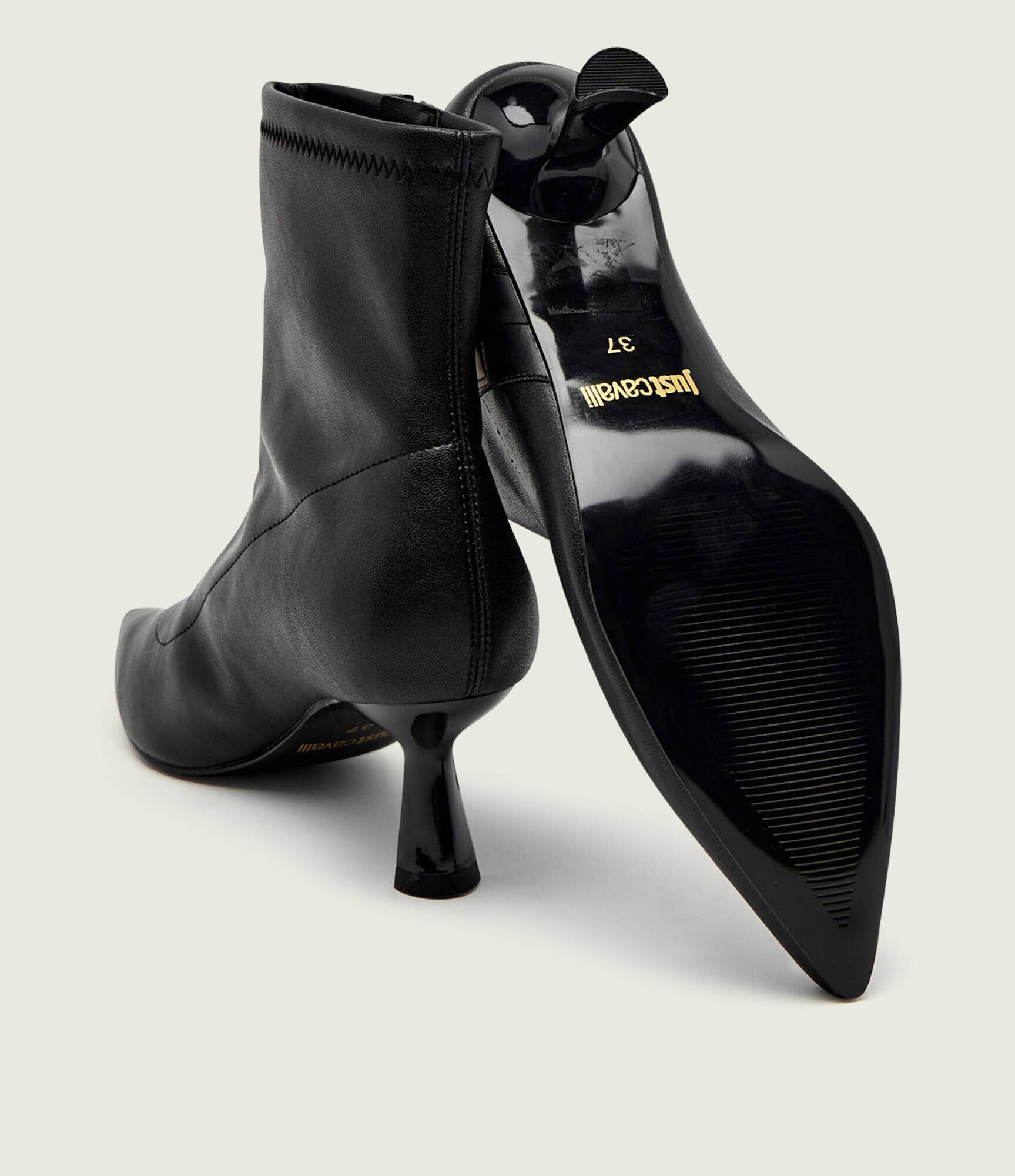Just Cavalli Botine cu toc subțire FONDO JANES