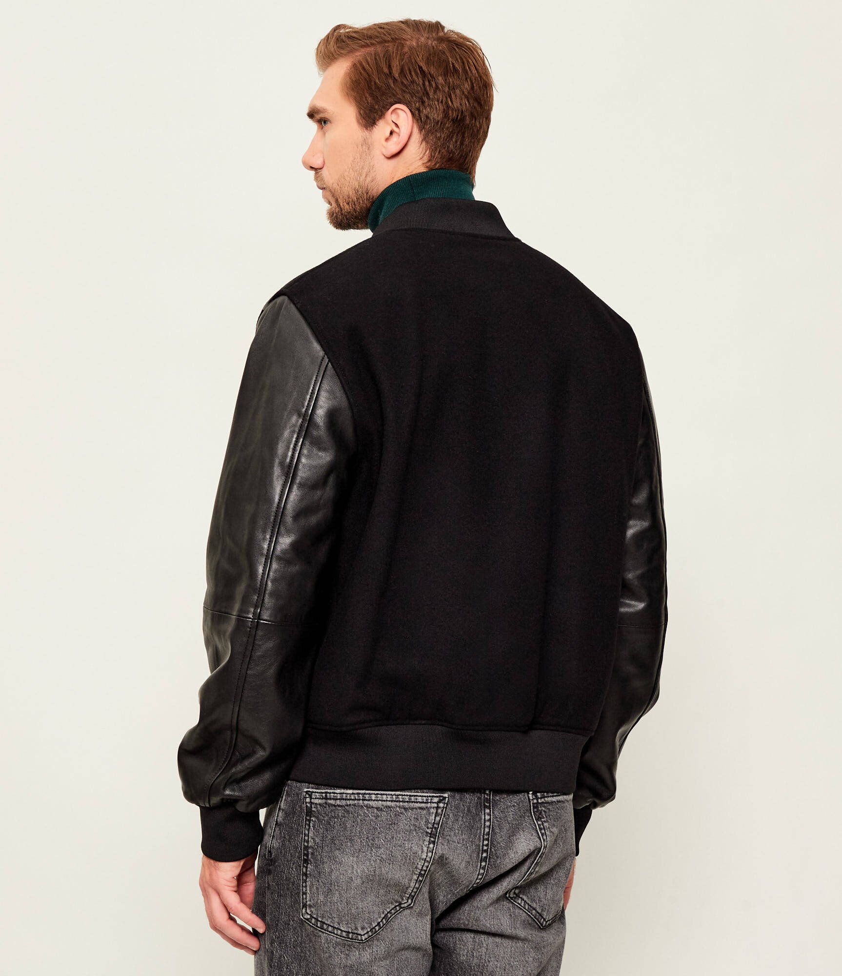 Just Cavalli De lână geacă bomber | regular fit cu adaos de piele