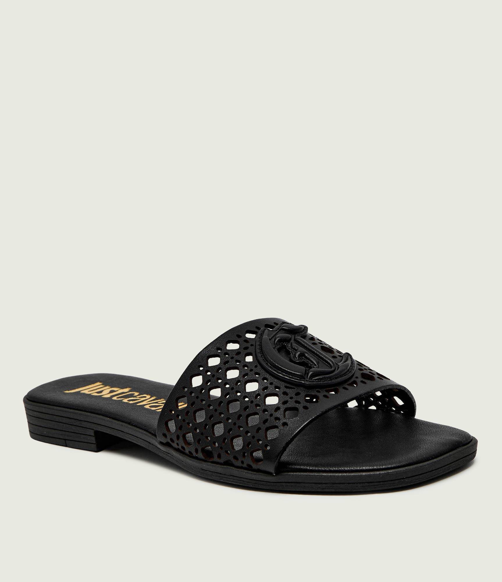 Just Cavalli De piele șlapi Fondo Elisie