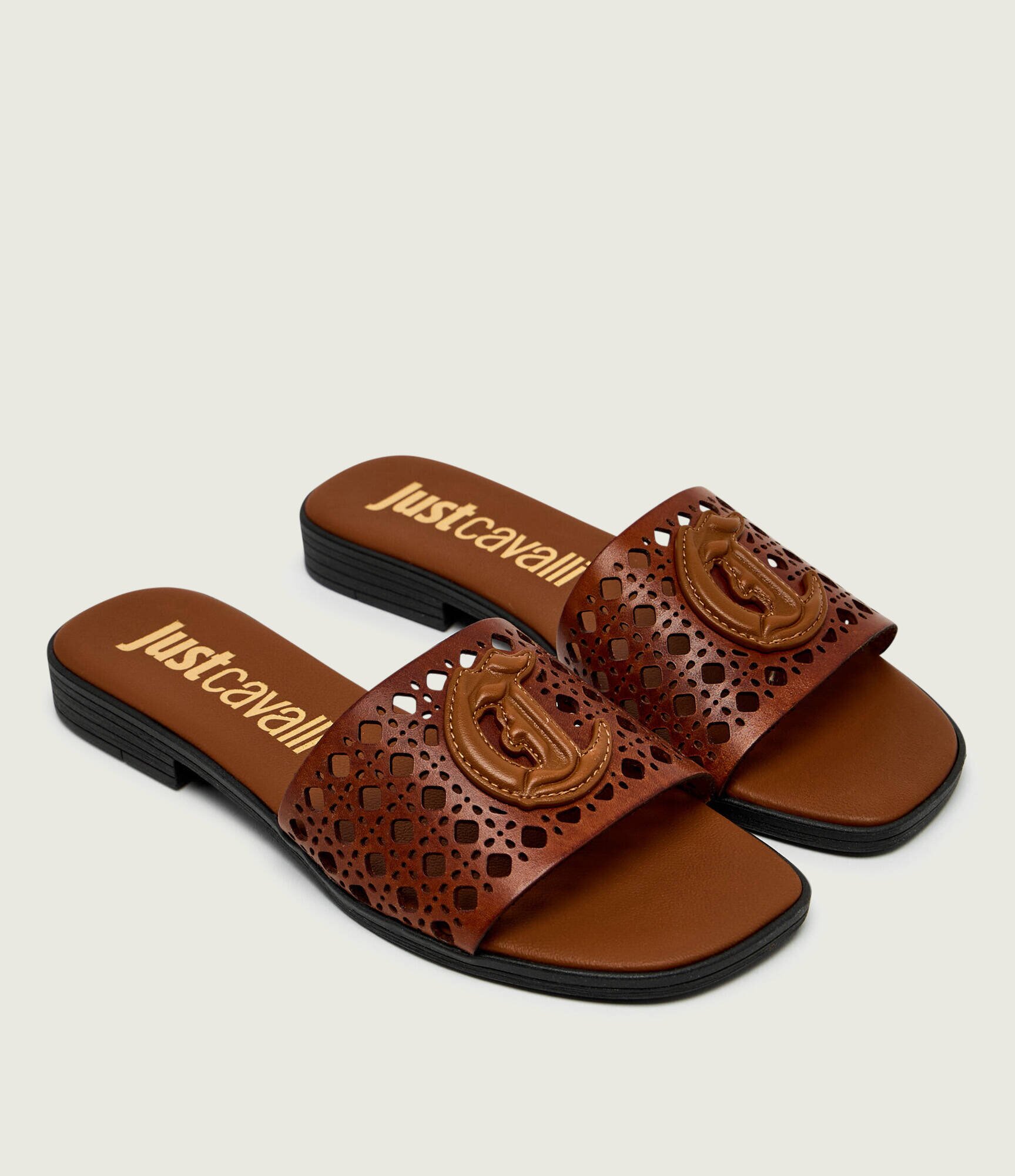 Just Cavalli De piele șlapi FONDO ELISIE