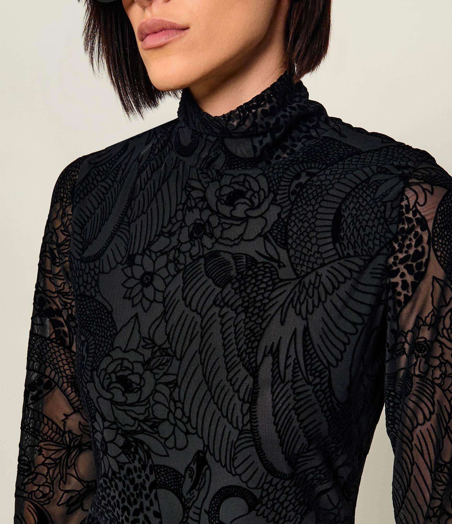Just Cavalli De tul rochie