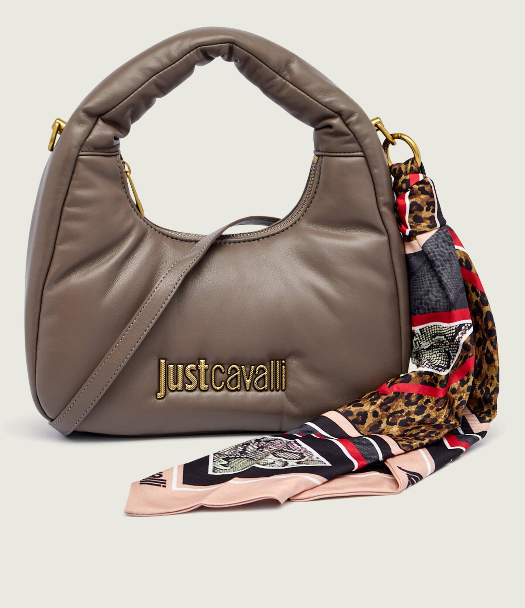 Just Cavalli Geantă hobo + eșarfă pătrată