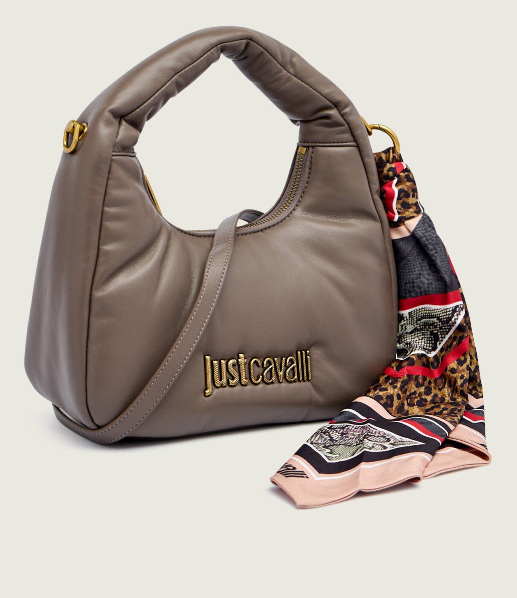 Just Cavalli Geantă hobo + eșarfă pătrată