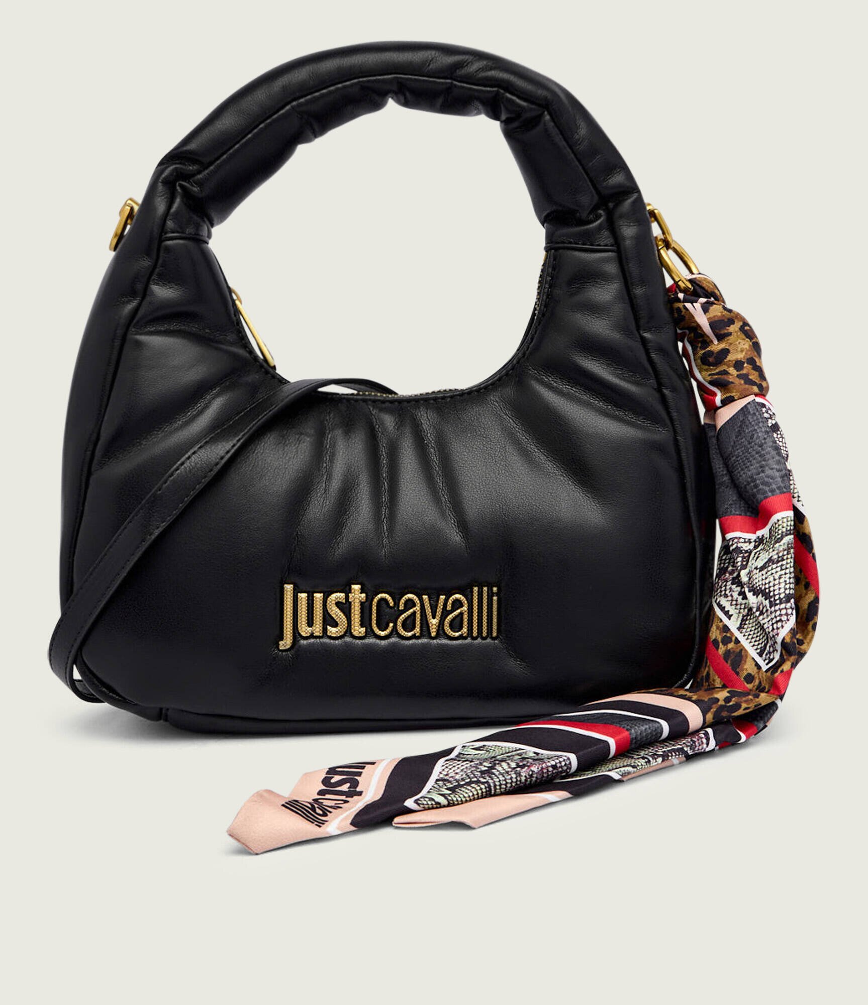 Just Cavalli Geantă hobo + eșarfă pătrată
