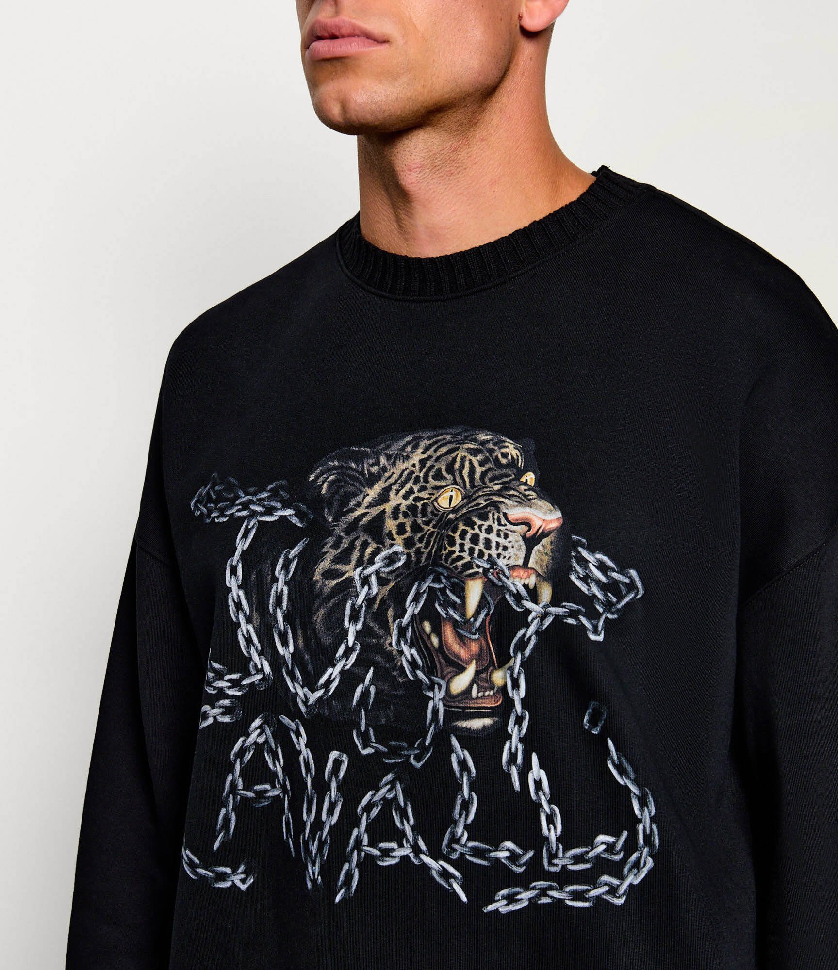 Just Cavalli Hanorac Chain Leopard | Relaxed fit