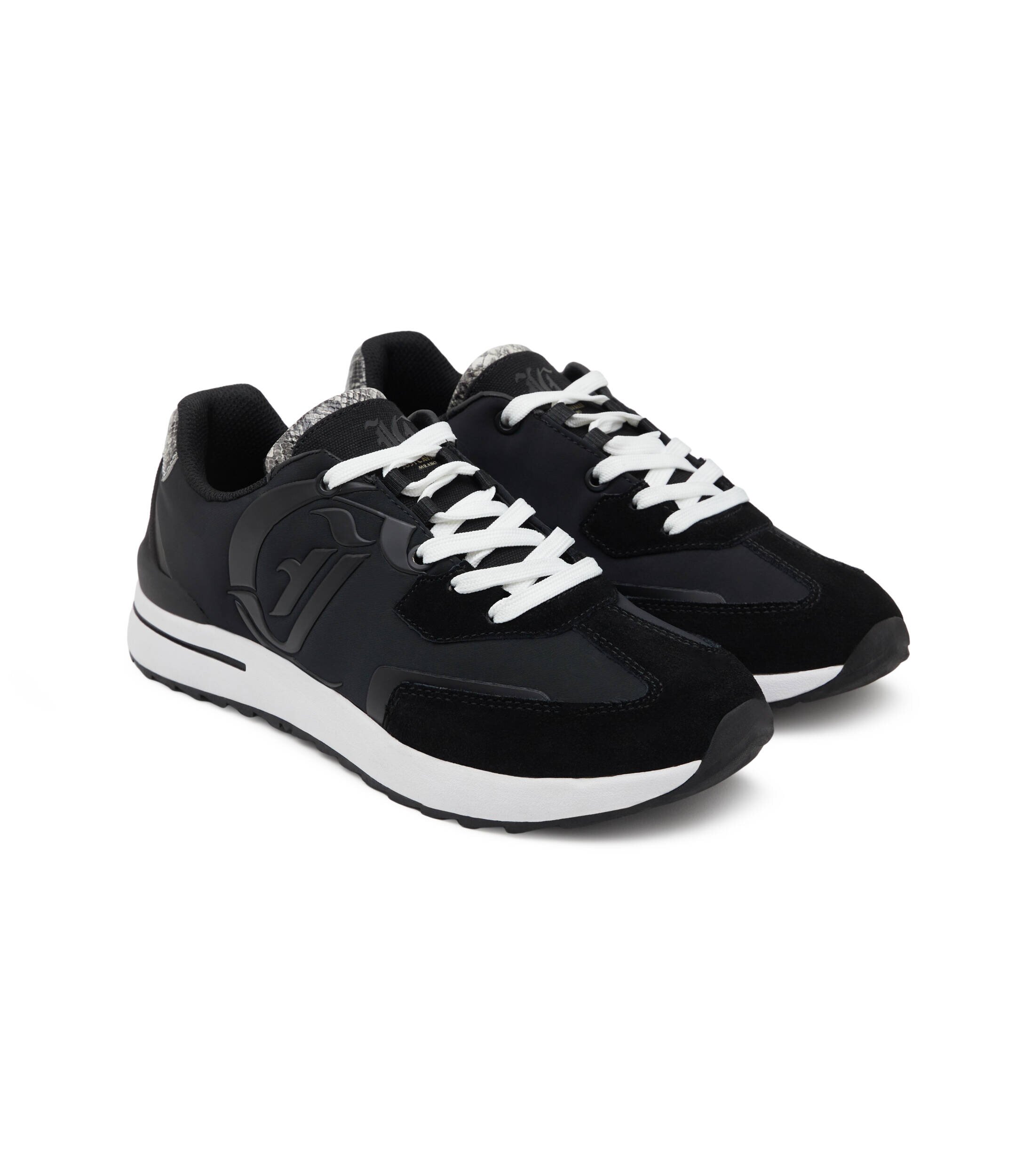 Just Cavalli Sneakers cu adaos de piele