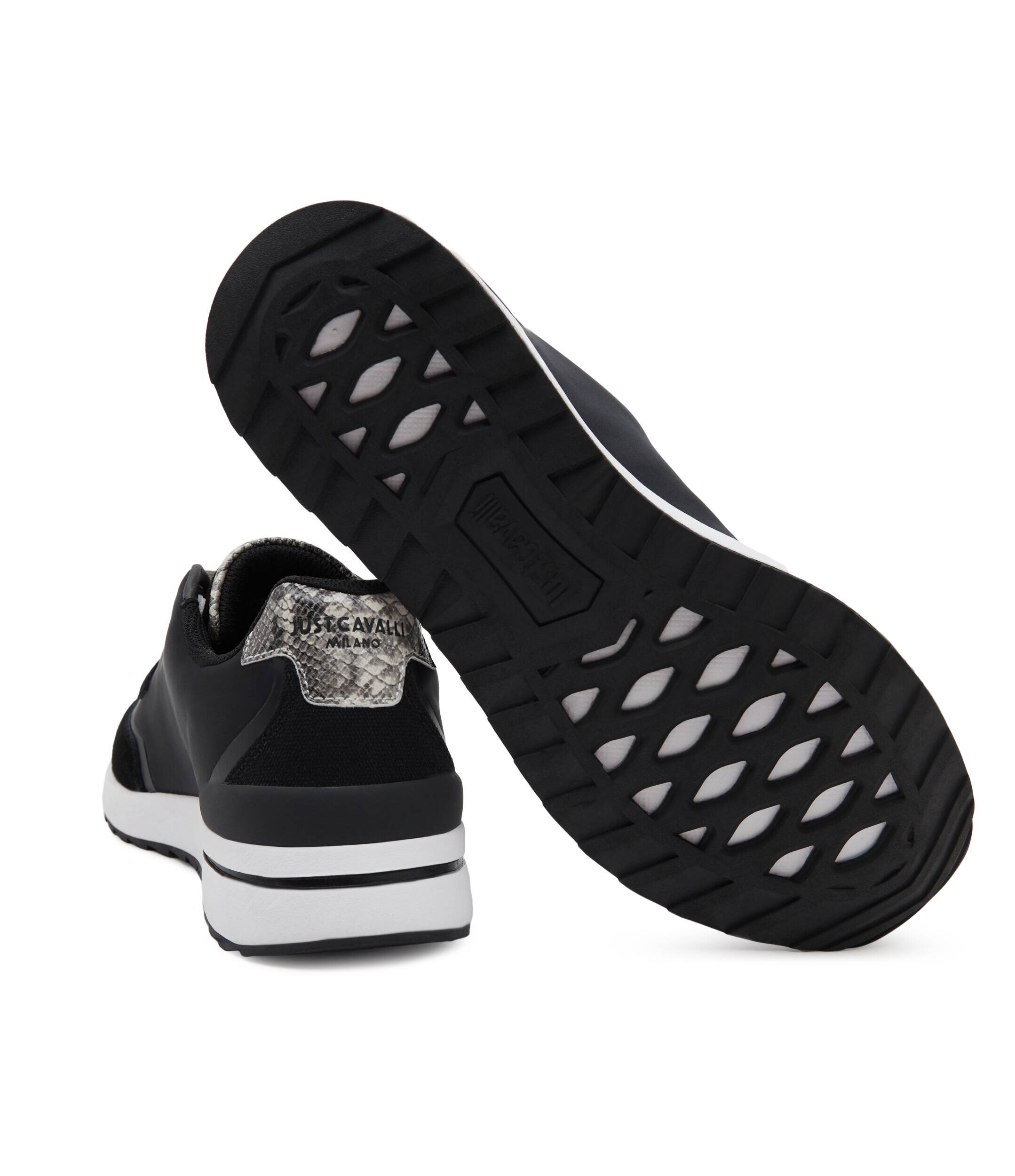 Just Cavalli Sneakers cu adaos de piele