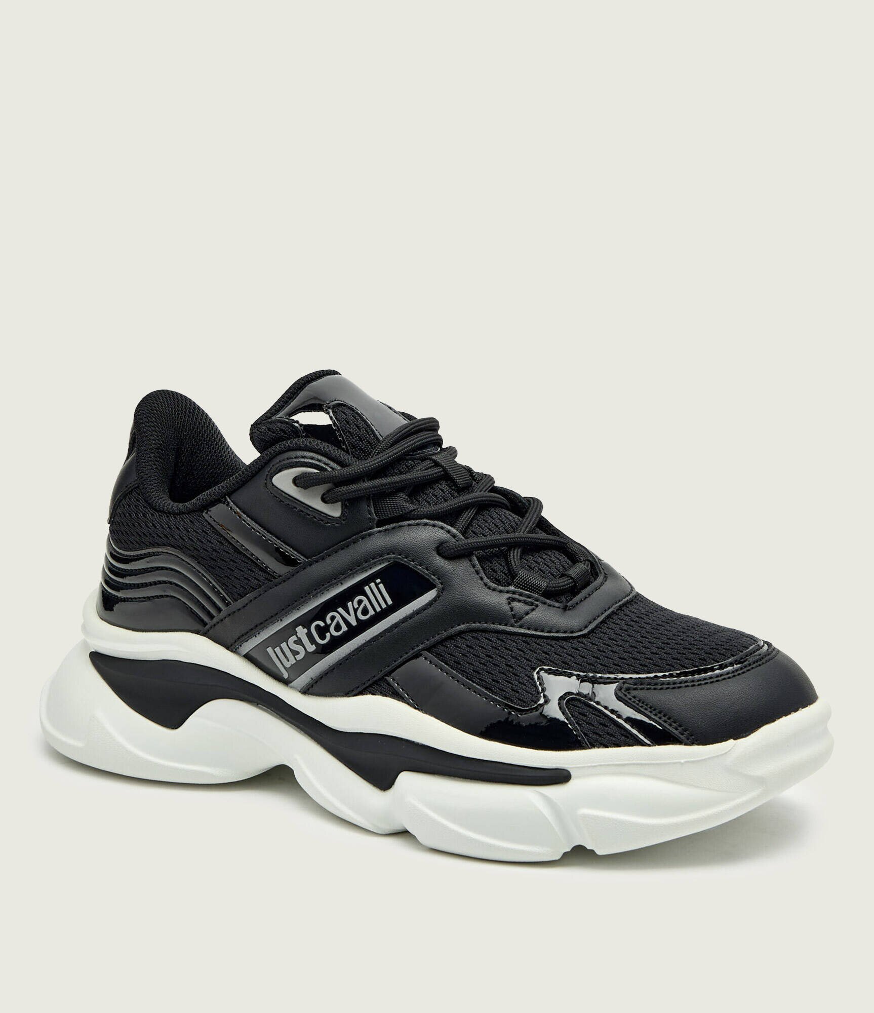 Just Cavalli Sneakers FONDO BILLOW DIS. 26 cu adaos de piele