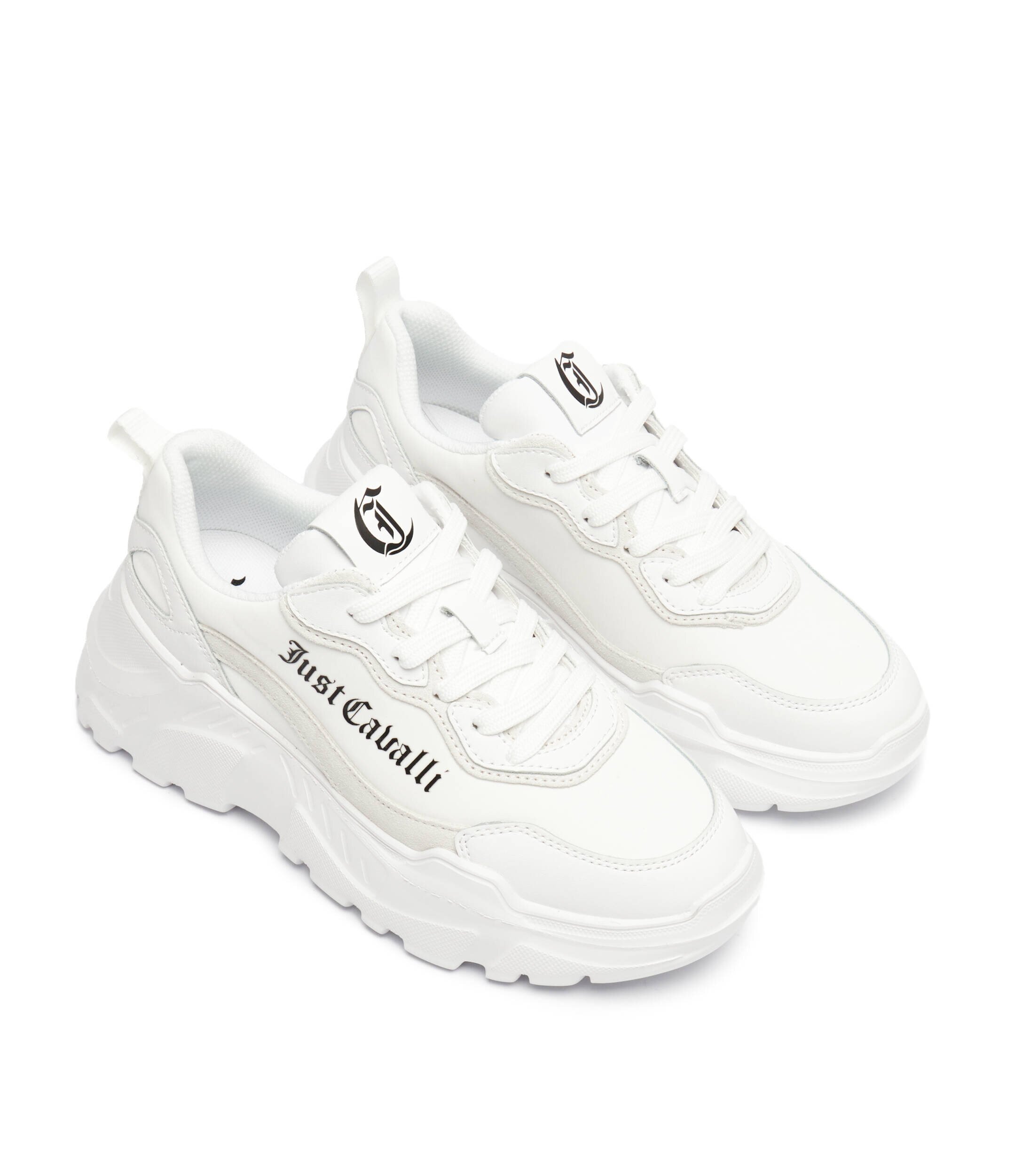 Just Cavalli Sneakers Fondo Casper cu adaos de piele