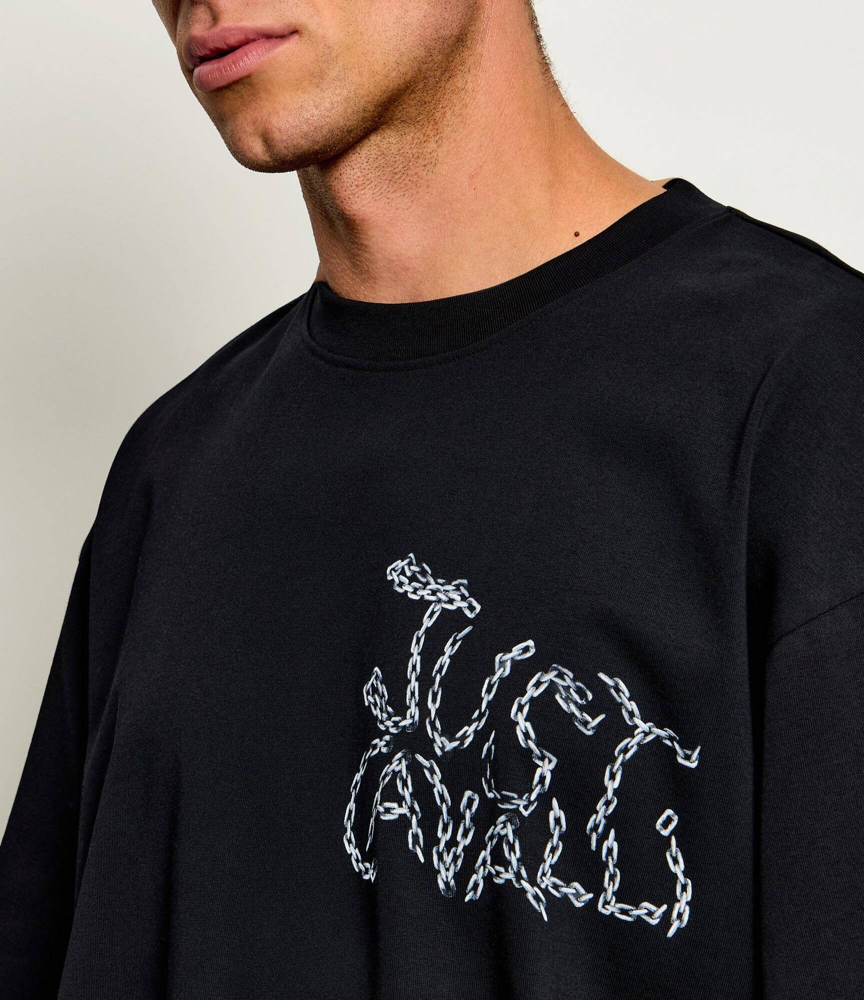 Just Cavalli Tricou Chain Leopard | Oversize fit