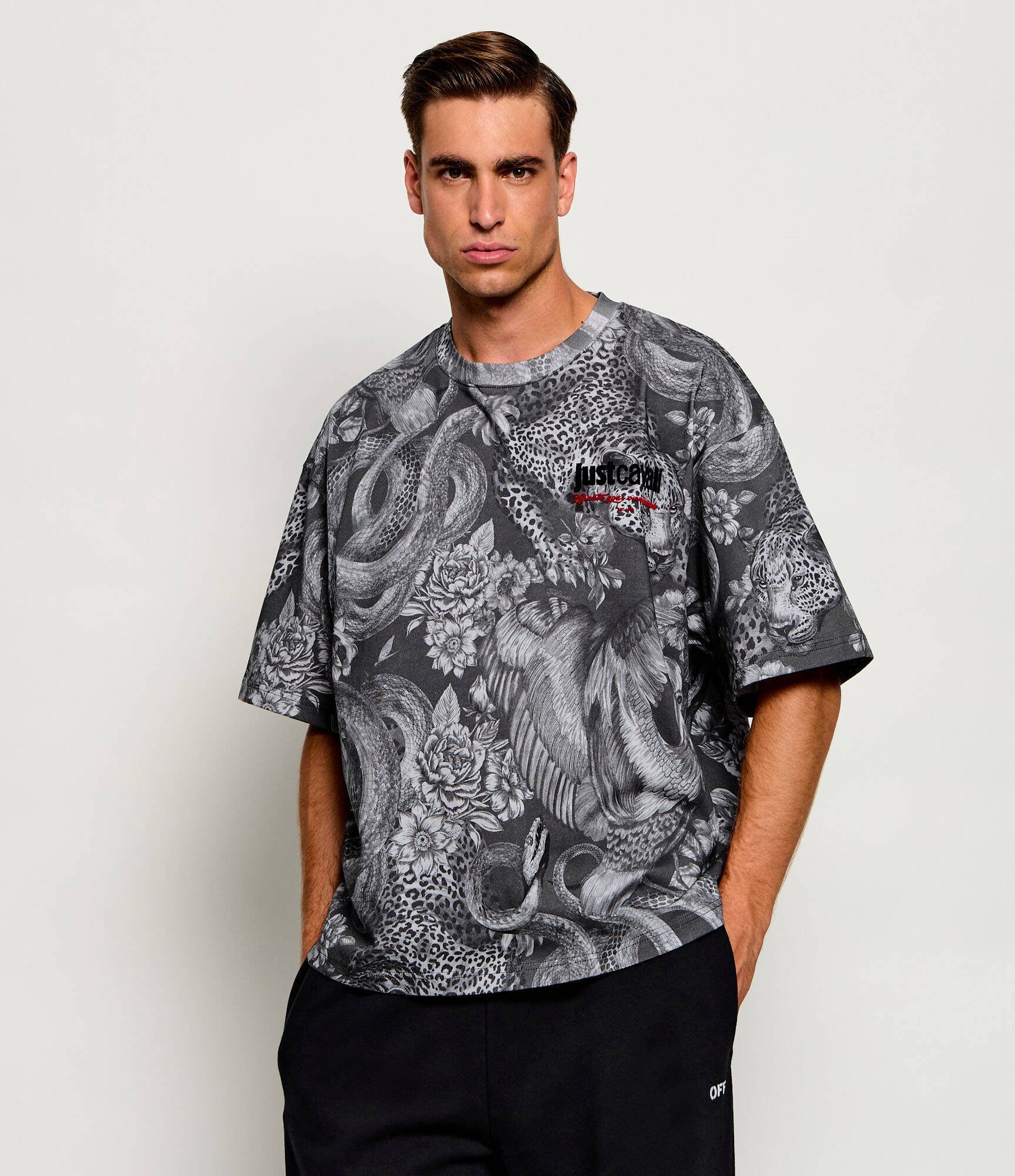 Just Cavalli Tricou Heron | Oversize fit