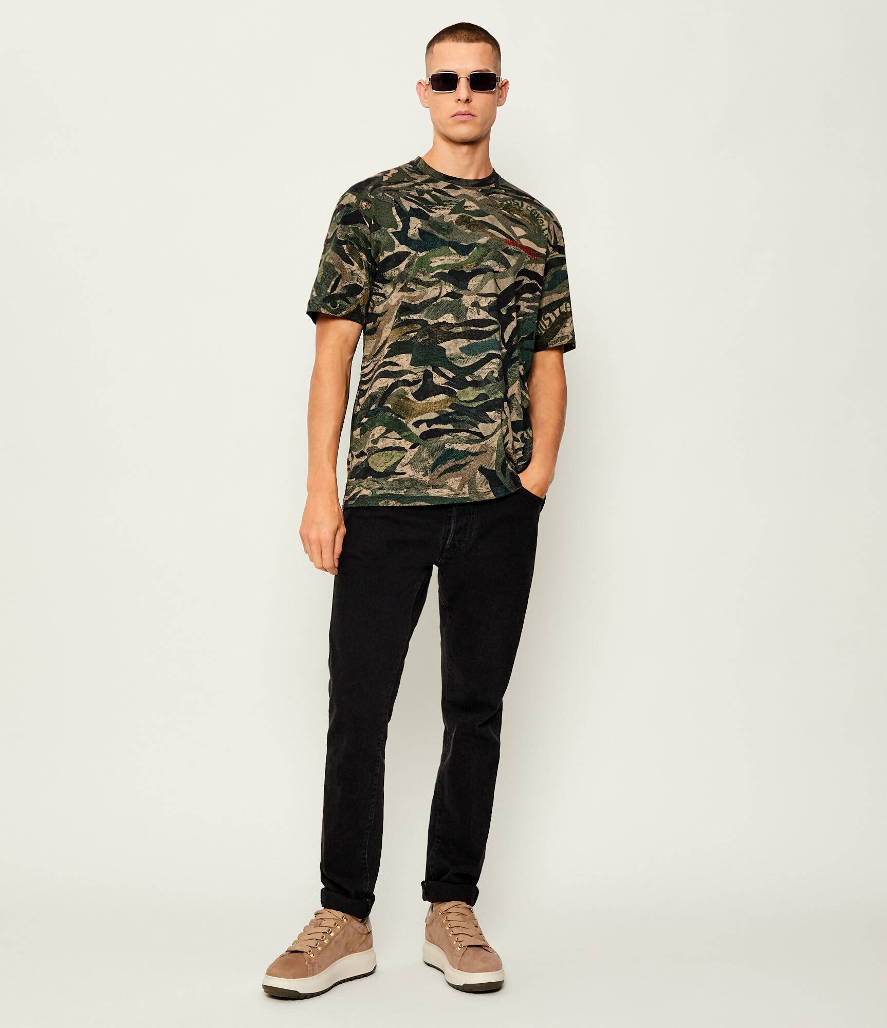 Just Cavalli Tricou TIGER CAMO | regular fit