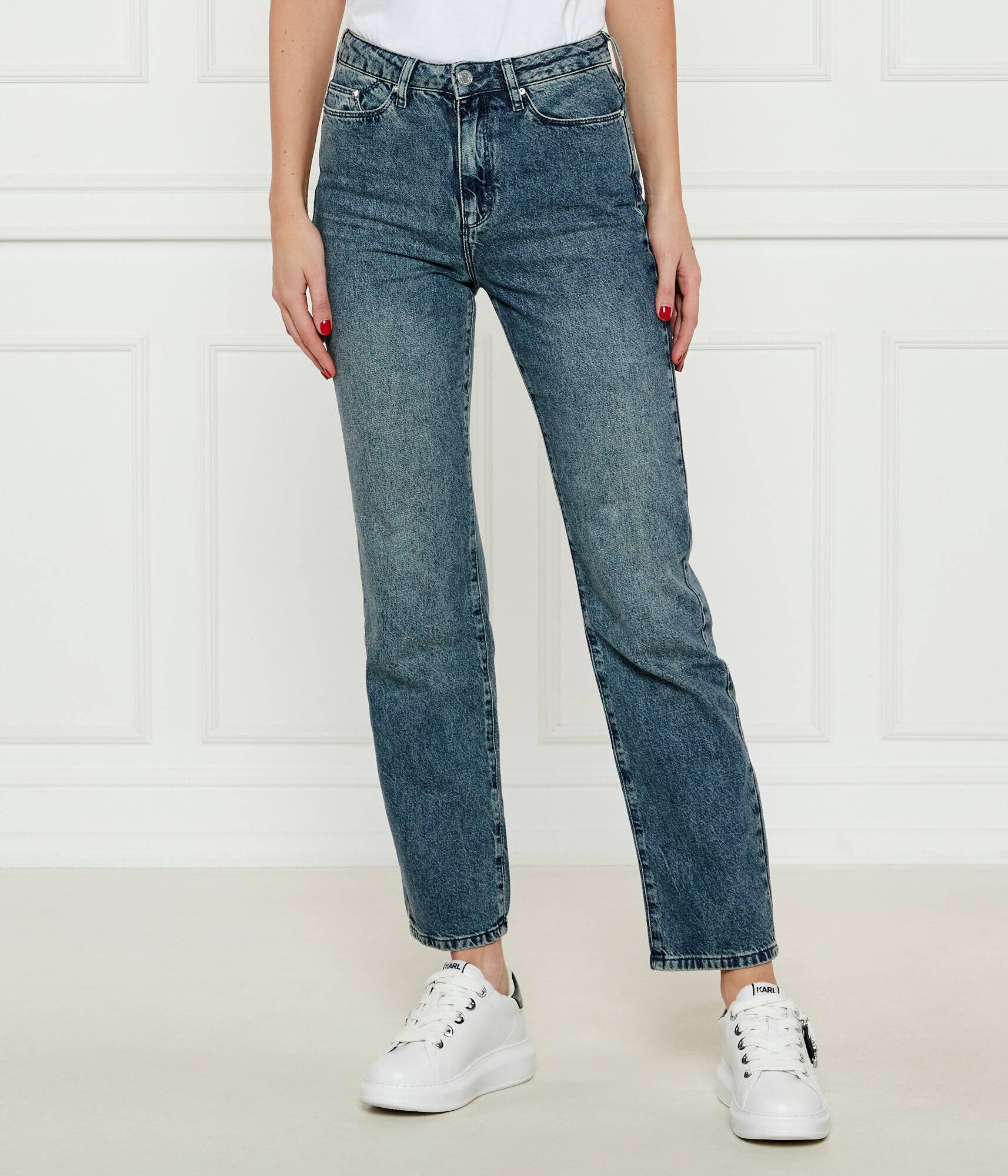 Karl Lagerfeld Blugi | Straight fit | high rise