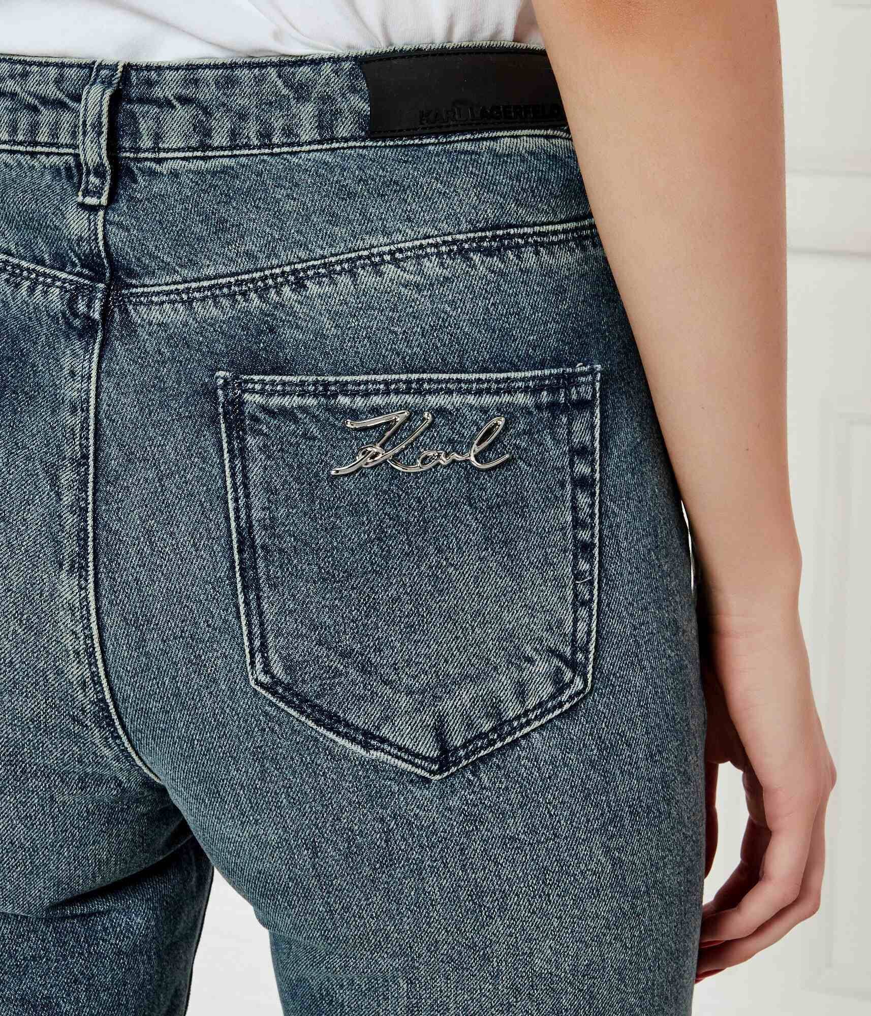 Karl Lagerfeld Blugi | Straight fit | high rise