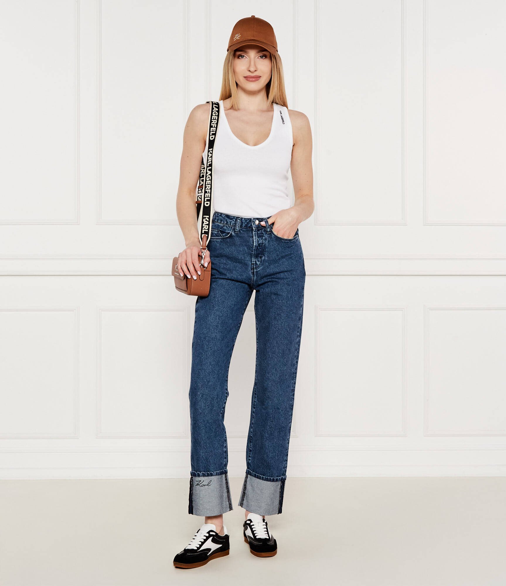 Karl Lagerfeld Blugi | Straight fit | high waist