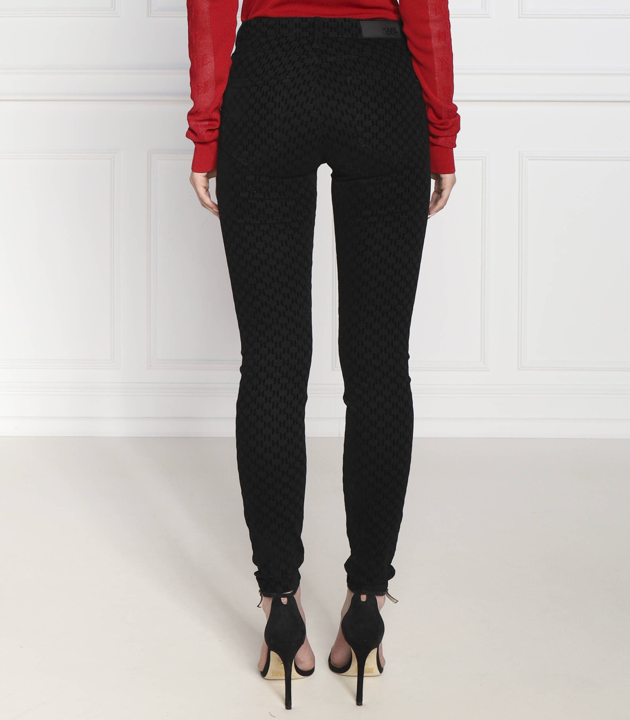 Karl Lagerfeld Blugi W/Kl Flock | Skinny fit