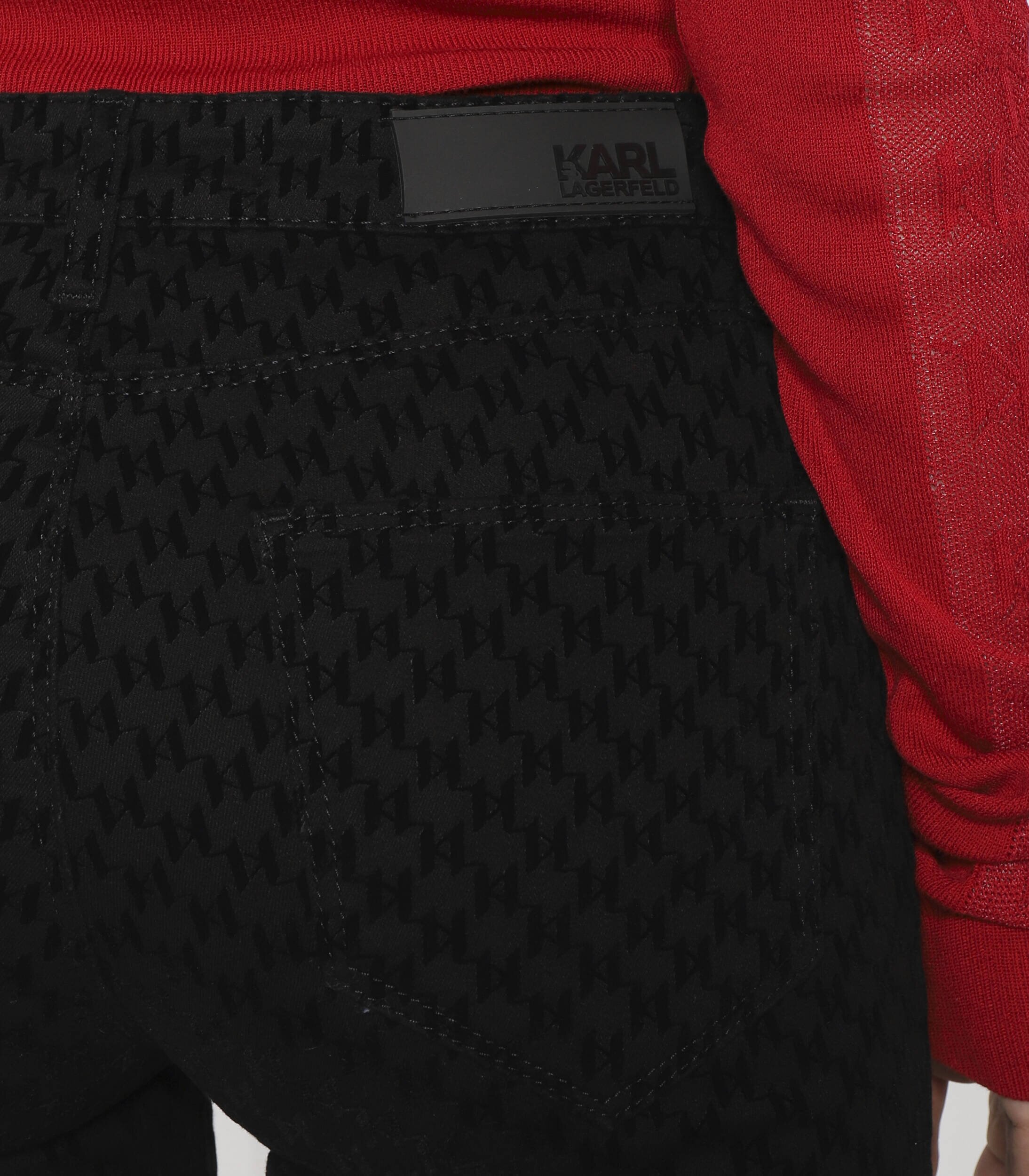 Karl Lagerfeld Blugi W/Kl Flock | Skinny fit