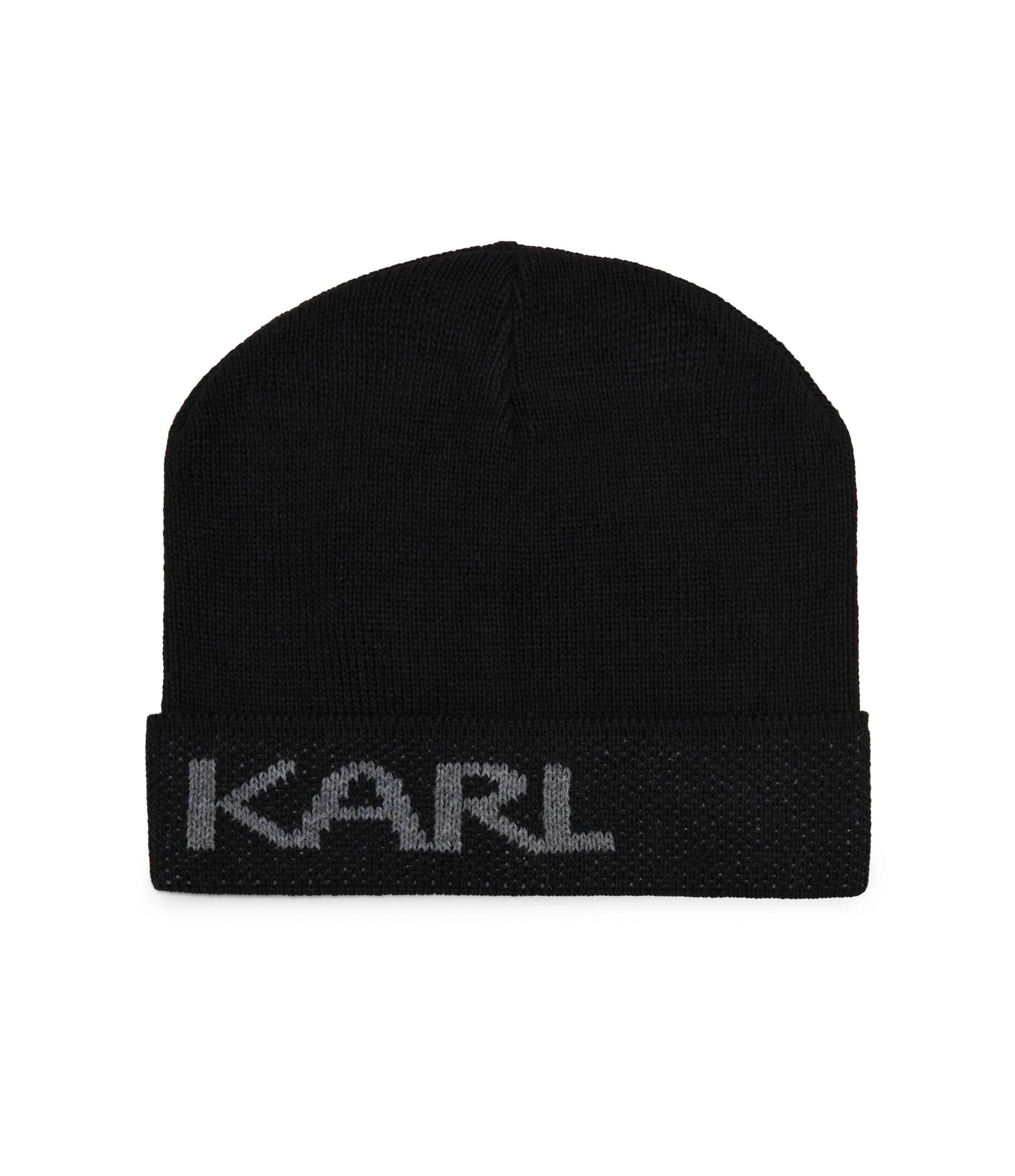 Karl Lagerfeld Căciulă BEANIE cu adaos de lână