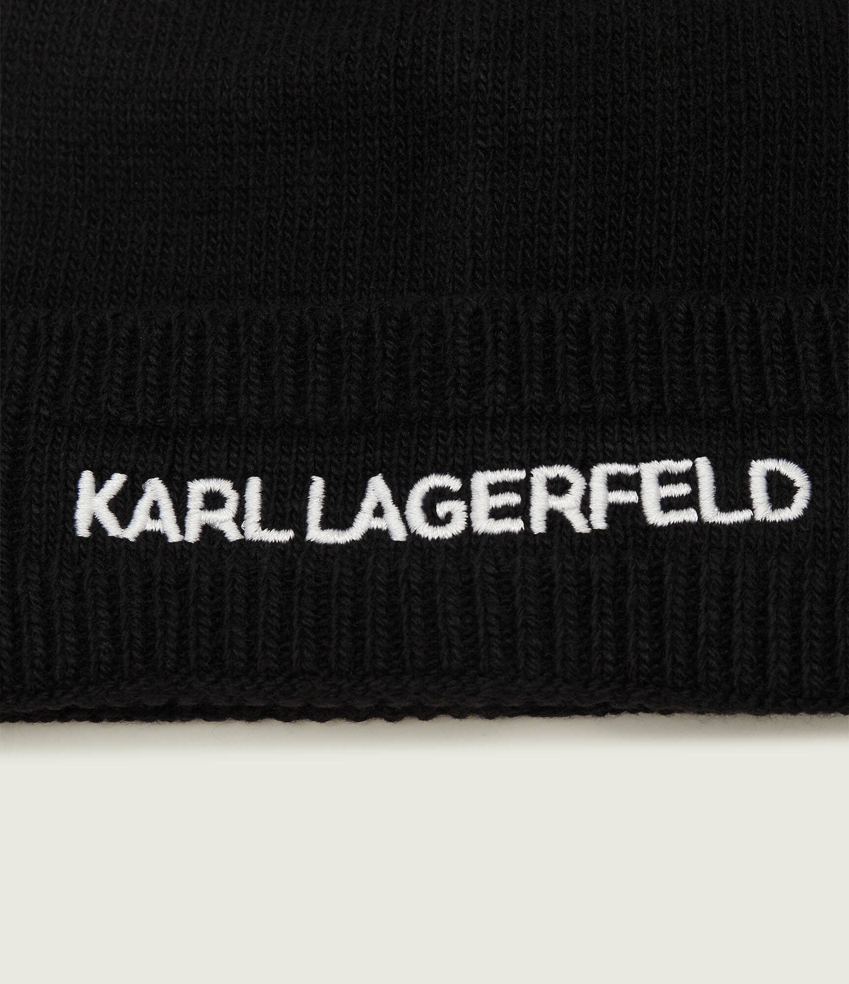 Karl Lagerfeld Căciulă k/essential beanie cu adaos de lână și cașmir