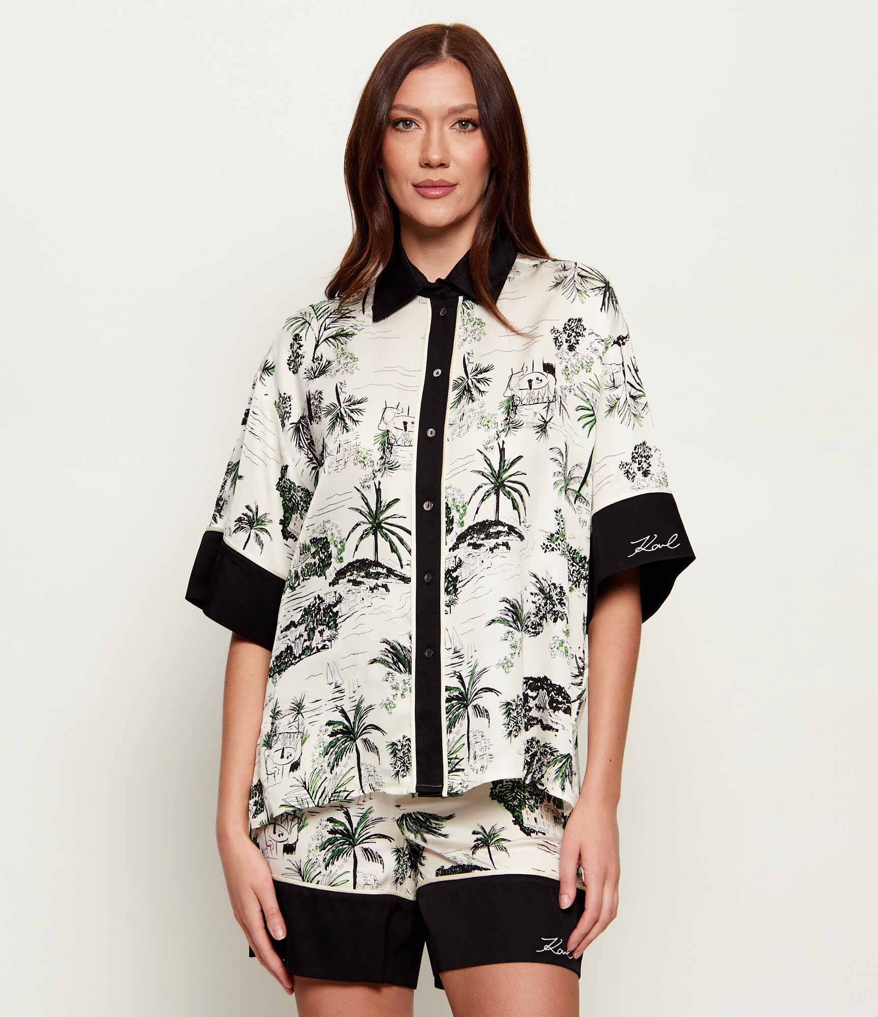 Karl Lagerfeld Cămașă Fluid | Loose fit