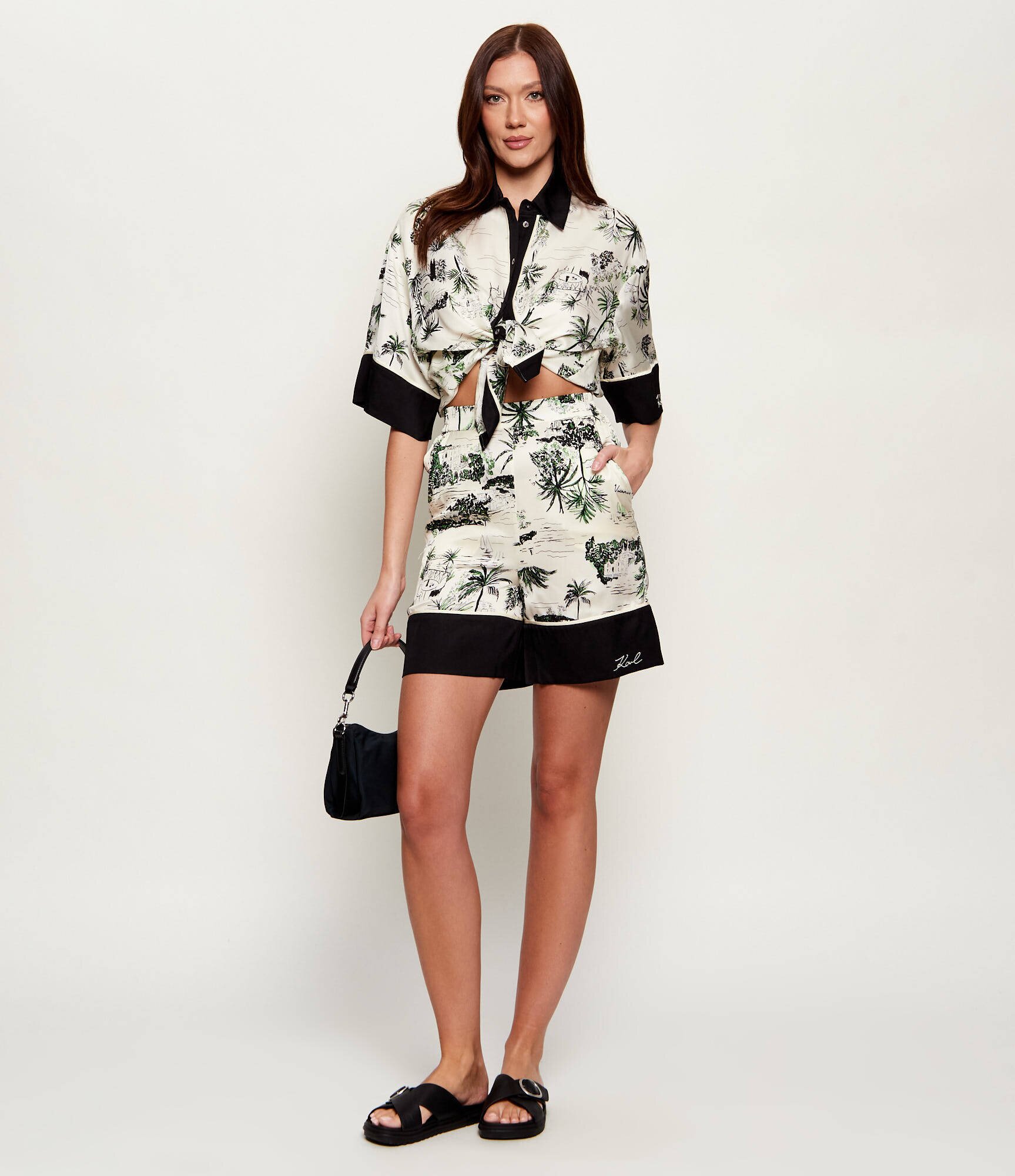 Karl Lagerfeld Cămașă Fluid | Loose fit