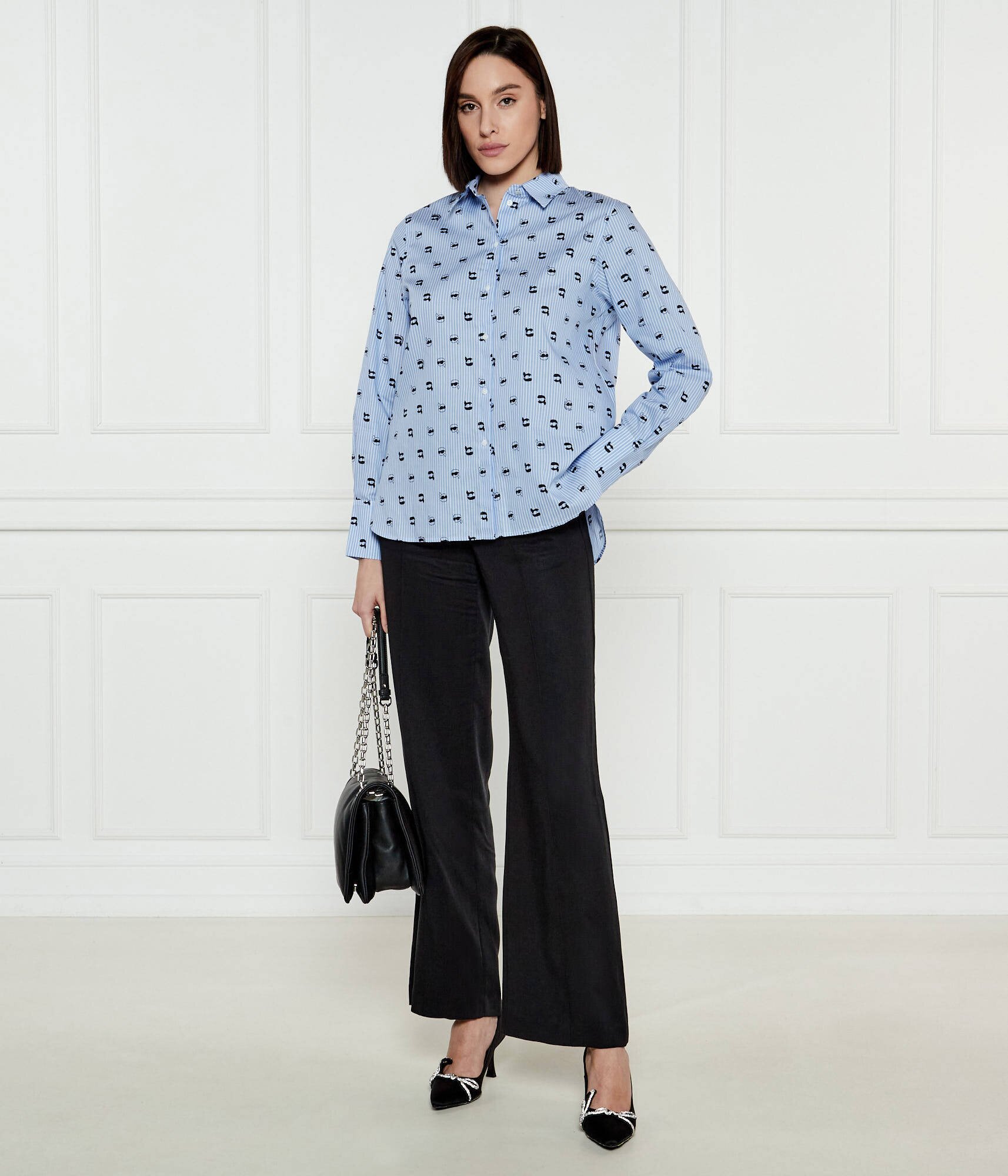 Karl Lagerfeld Cămașă IKON AOP | Loose fit
