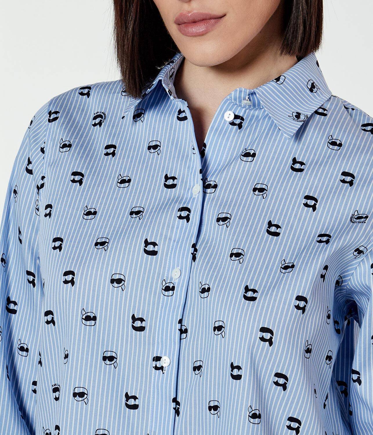 Karl Lagerfeld Cămașă IKON AOP | Loose fit