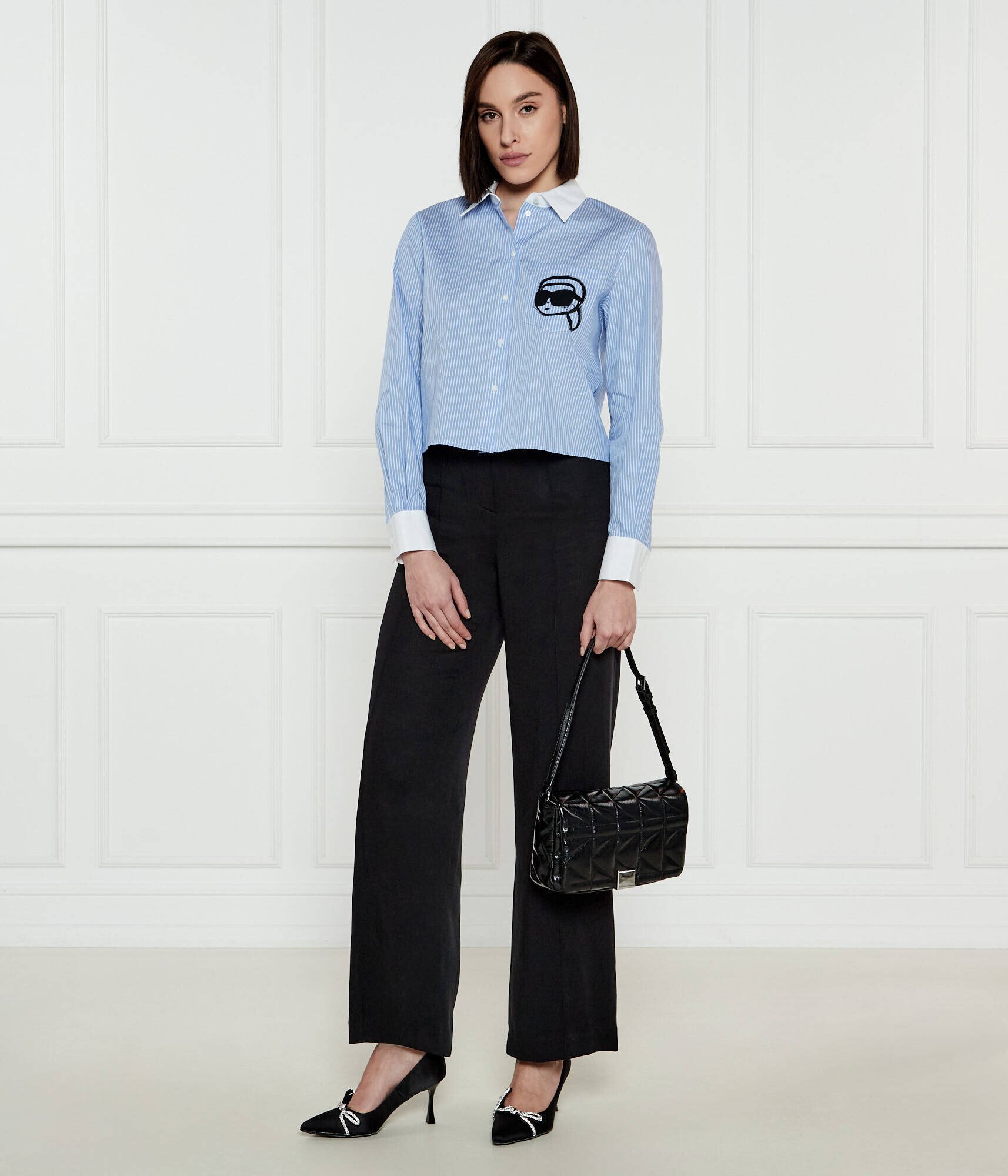 Karl Lagerfeld Cămașă IKON | Cropped Fit