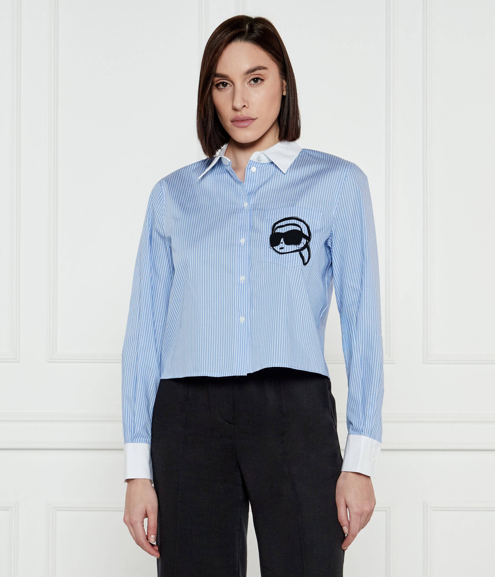 Karl Lagerfeld Cămașă IKON | Cropped Fit