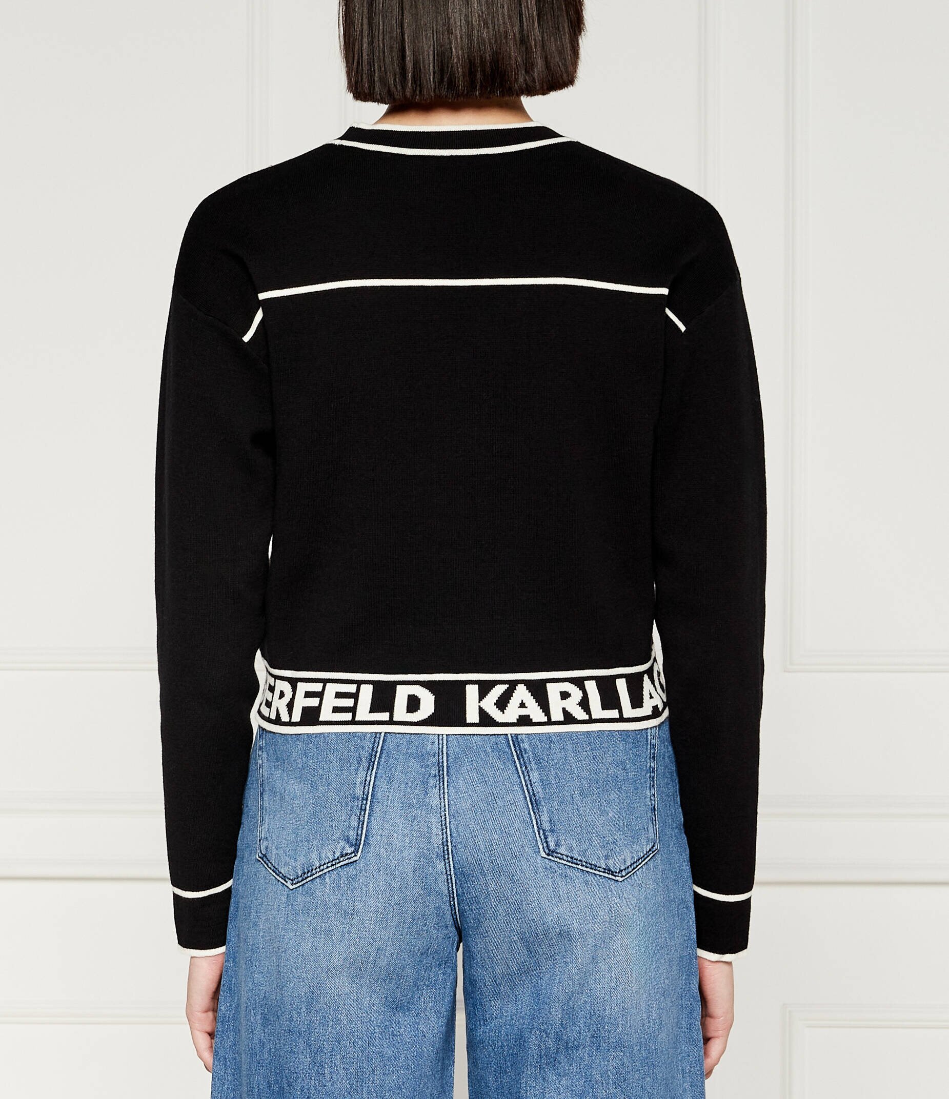 Karl Lagerfeld Cardigan | Regular Fit cu adaos de lână