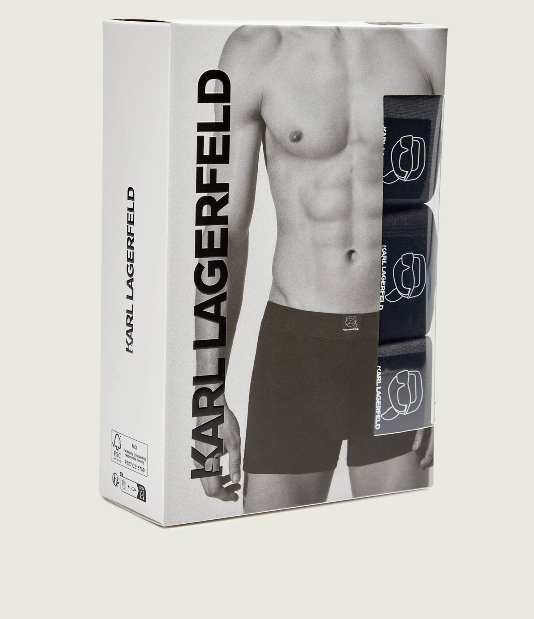 Karl Lagerfeld Chiloți boxer 3-pack Ikon