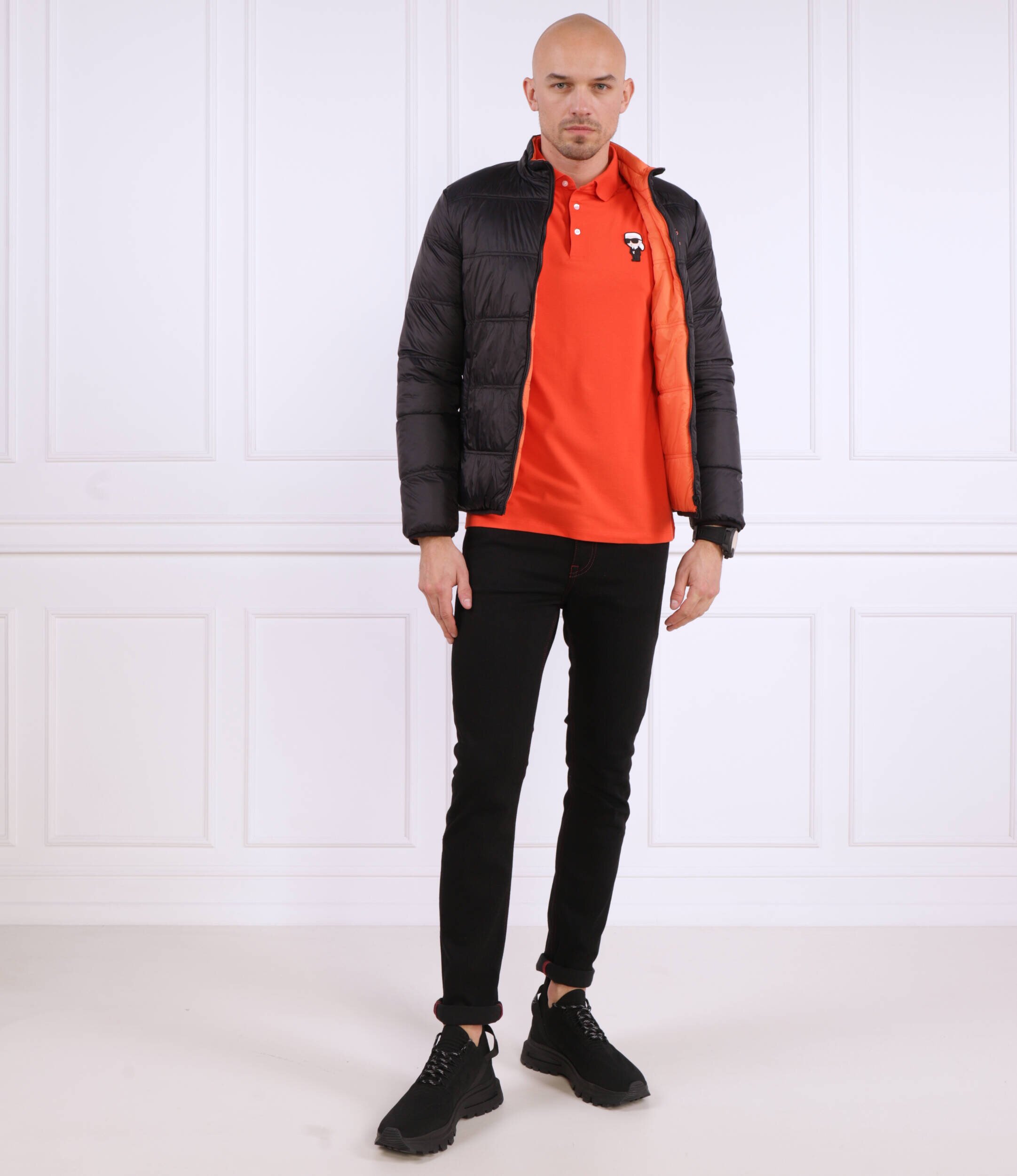 Karl Lagerfeld Cu două fețe geacă | Slim Fit