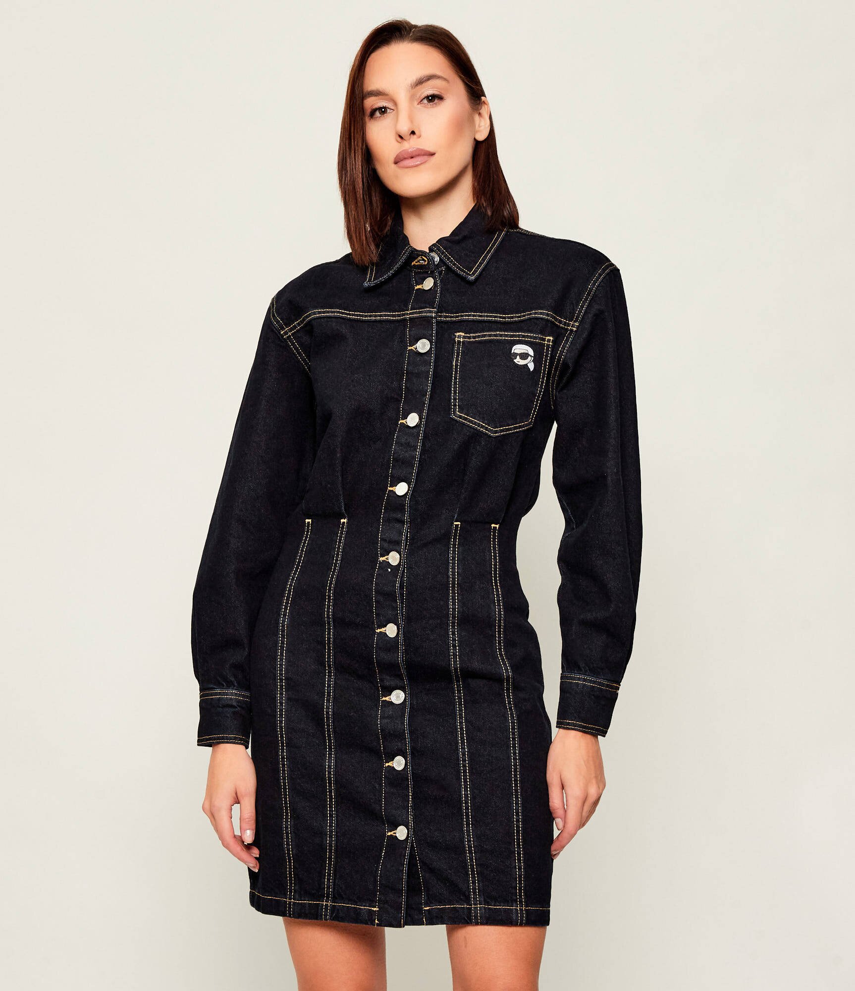 Karl Lagerfeld De blugi rochie Ikon Patch
