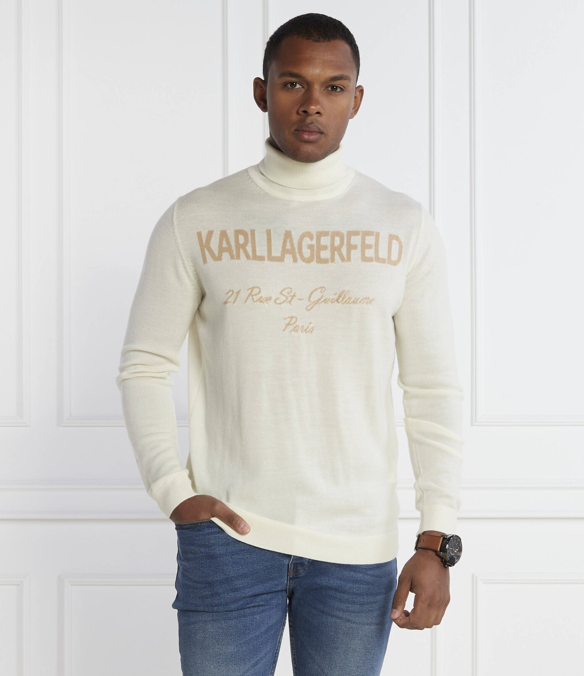 Karl Lagerfeld De lână maletă knit | Regular Fit