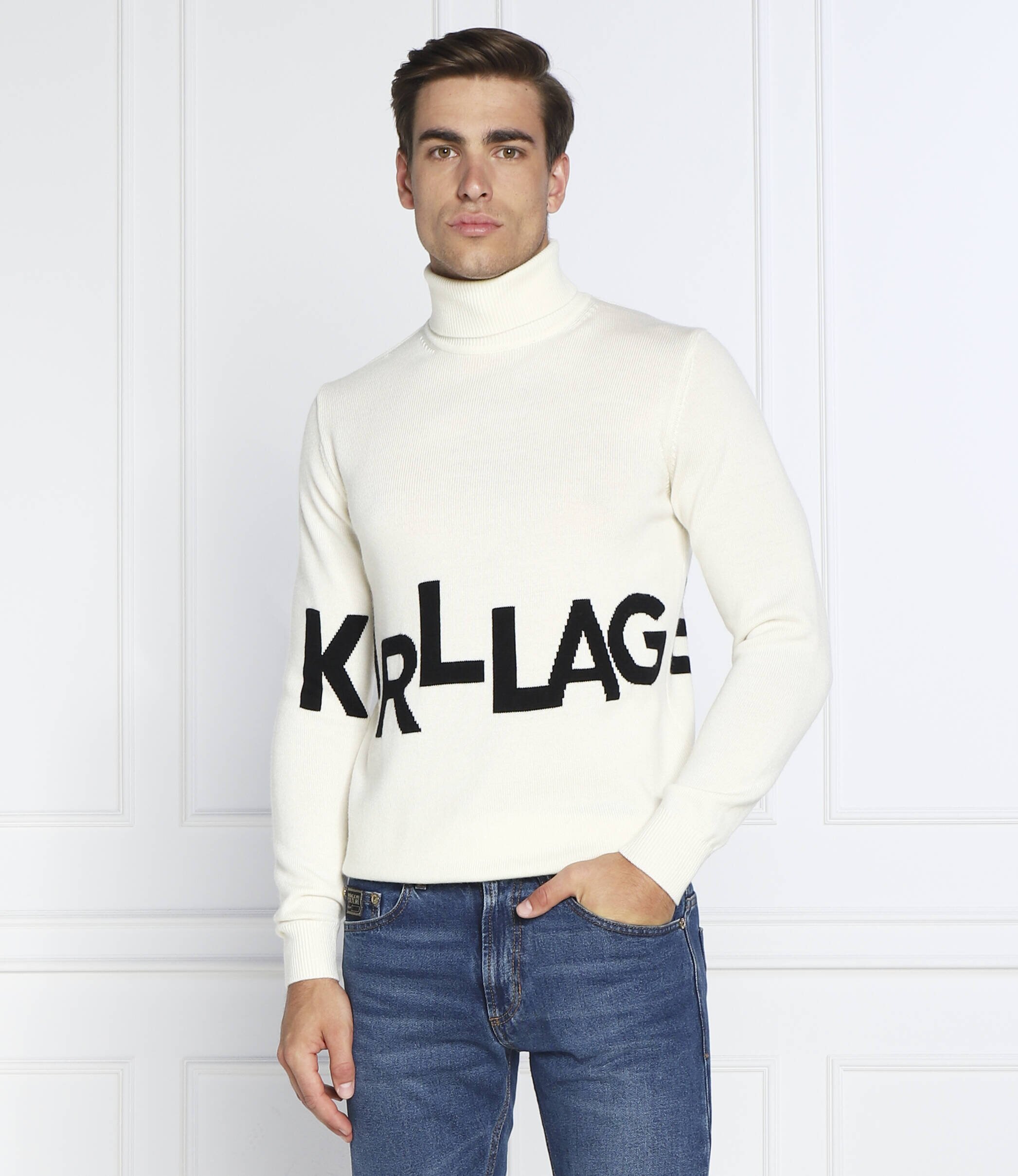 Karl Lagerfeld De lână maletă | Regular Fit