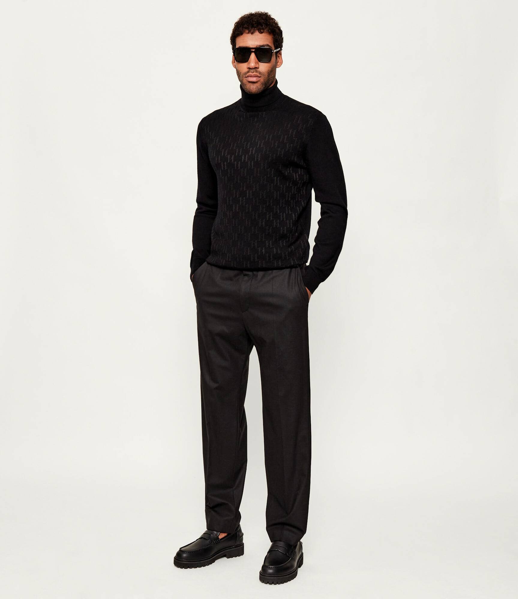 Karl Lagerfeld De lână maletă | Slim Fit