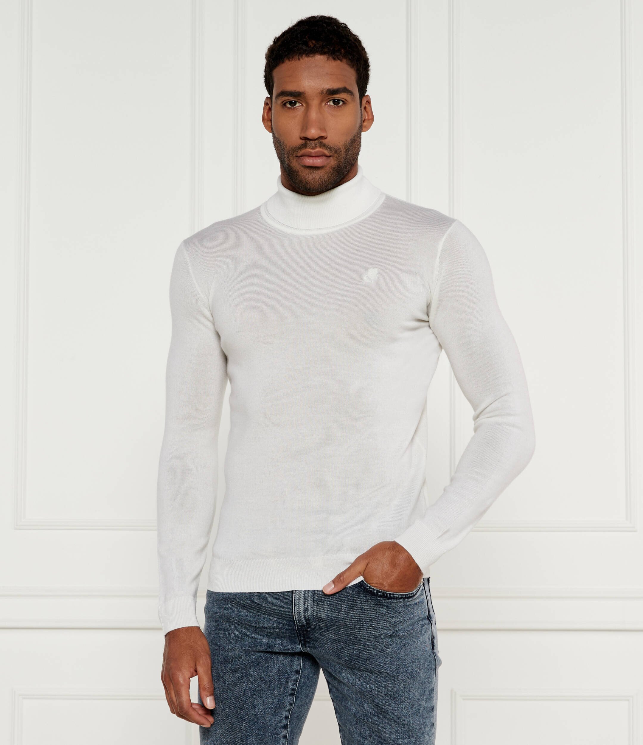Karl Lagerfeld De lână maletă | Slim Fit