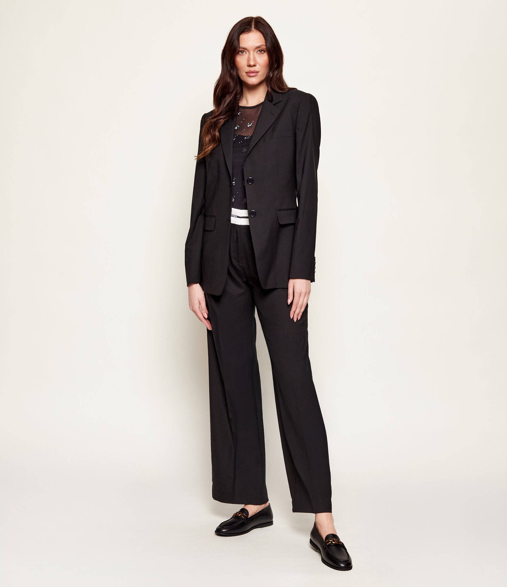 Karl Lagerfeld De lână sacou Logo Tape | Relaxed fit