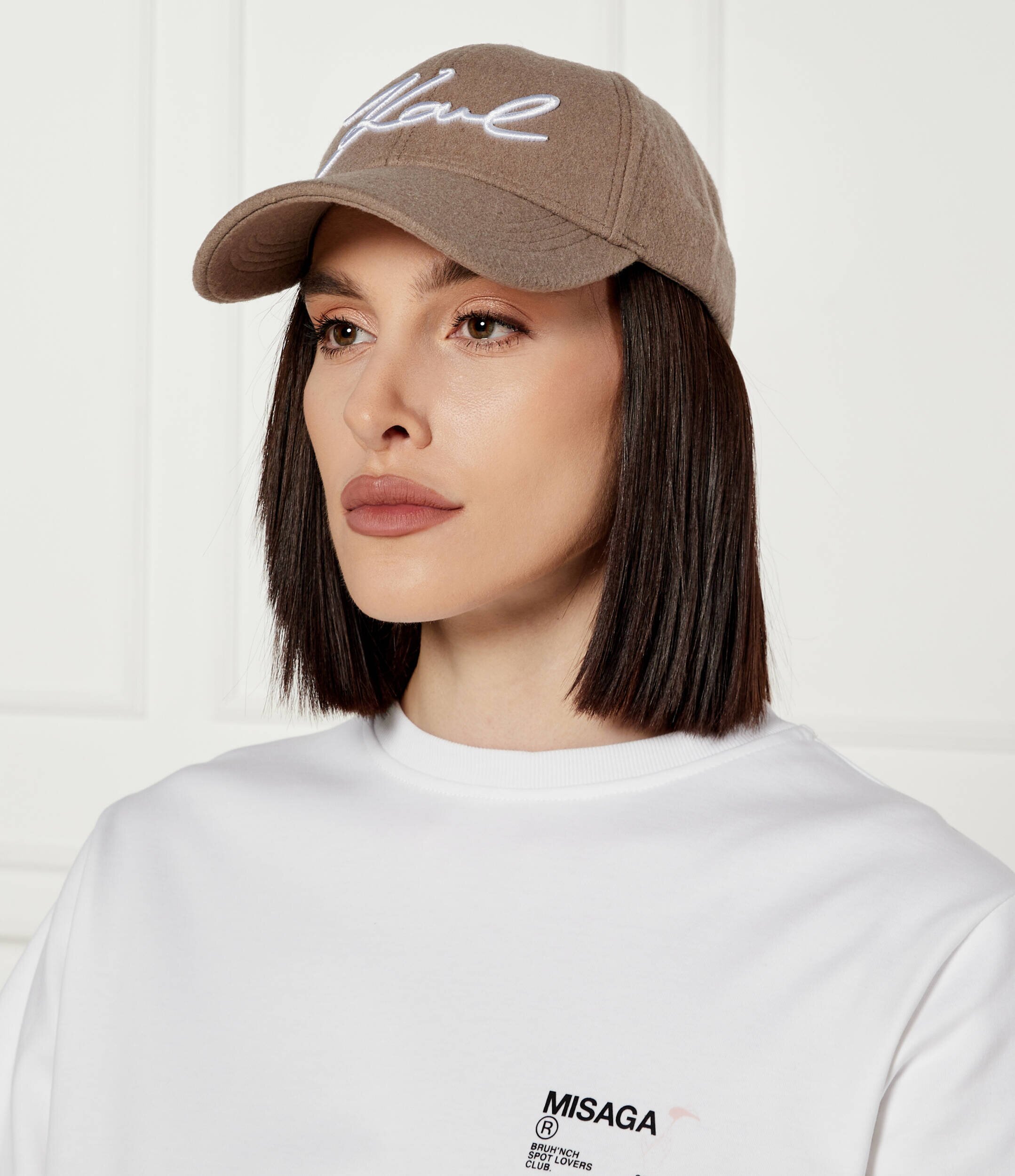 Karl Lagerfeld De lână șapcă baseball k/signature