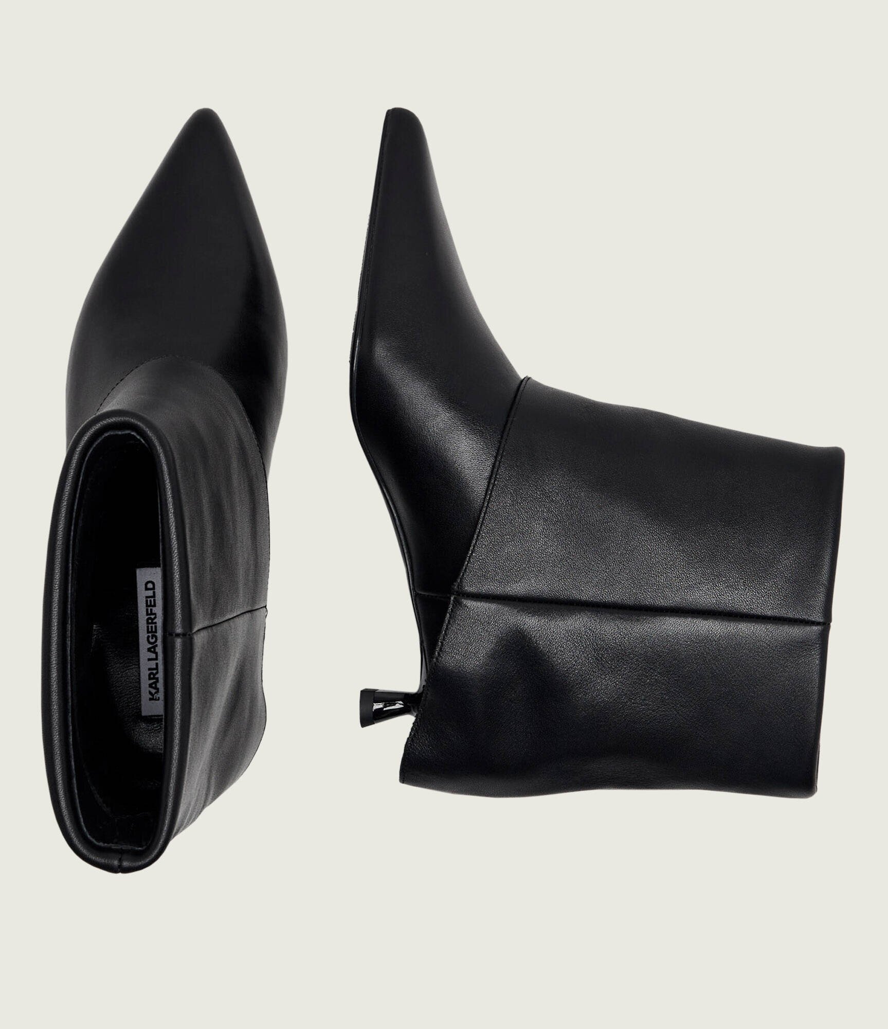 Karl Lagerfeld De piele botine cu toc subțire Pasha