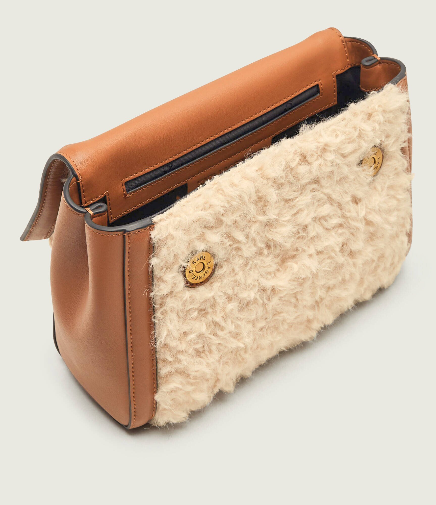 Karl Lagerfeld De piele cufăr K/Autograph | shearling