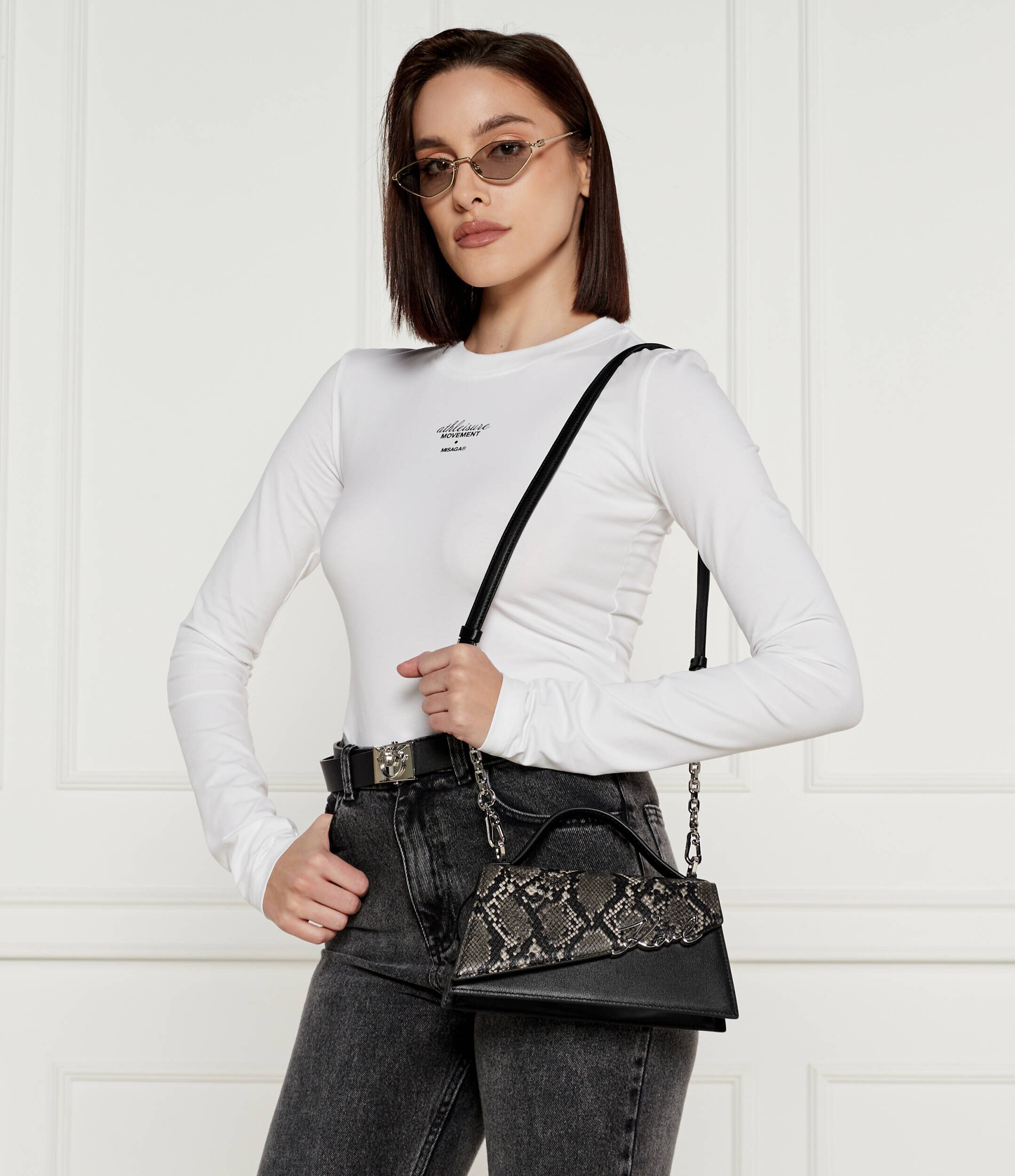 Karl Lagerfeld De piele cufăr k/signature