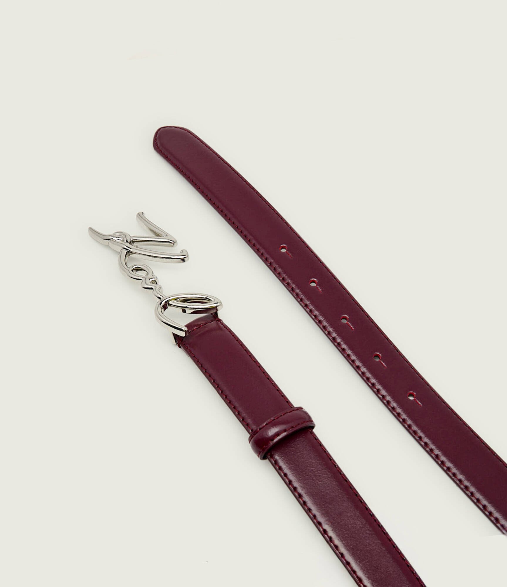 Karl Lagerfeld De piele curea k/signature h2.5