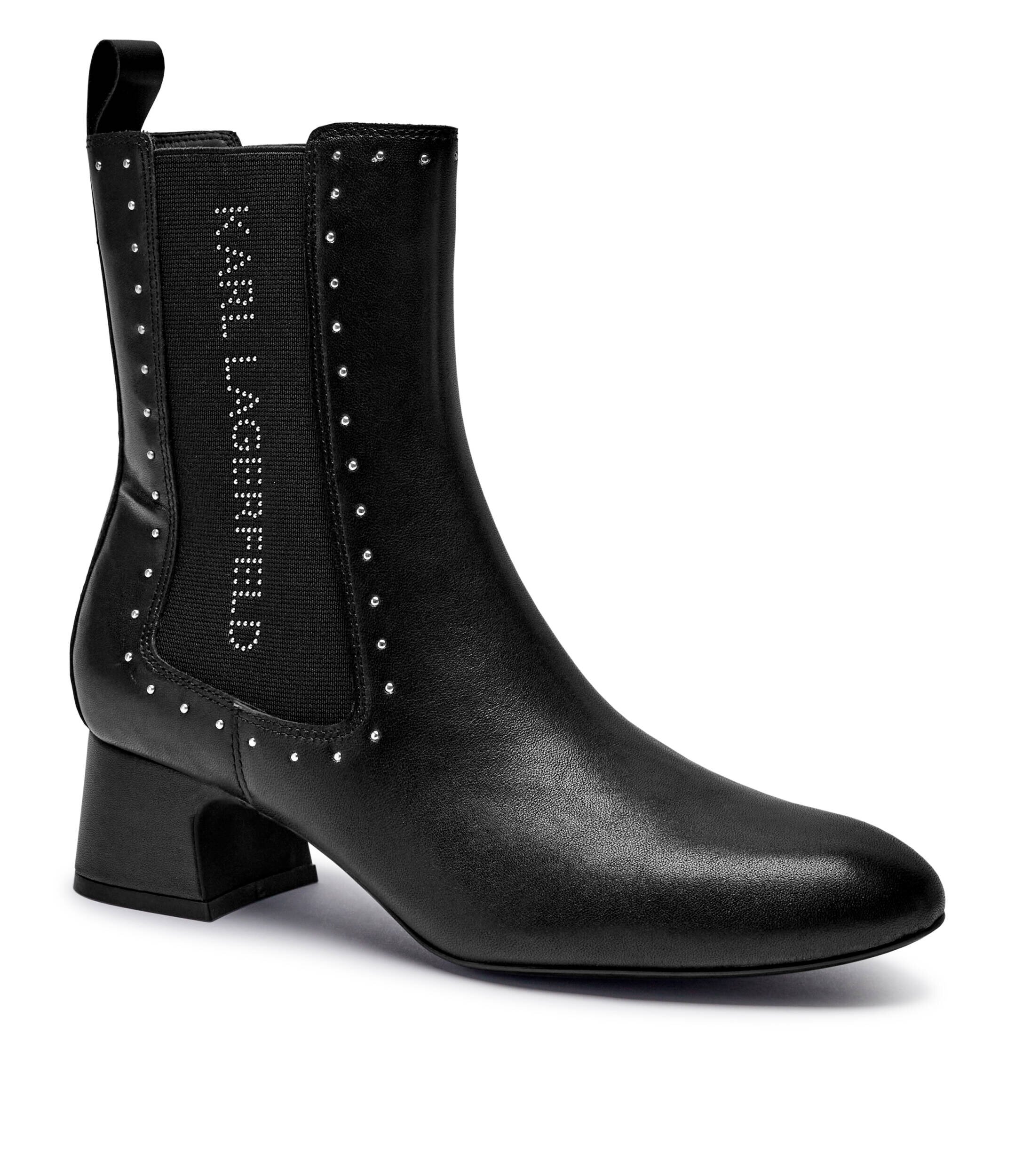 Karl Lagerfeld De piele ghete chelsea cu toc Bonnie